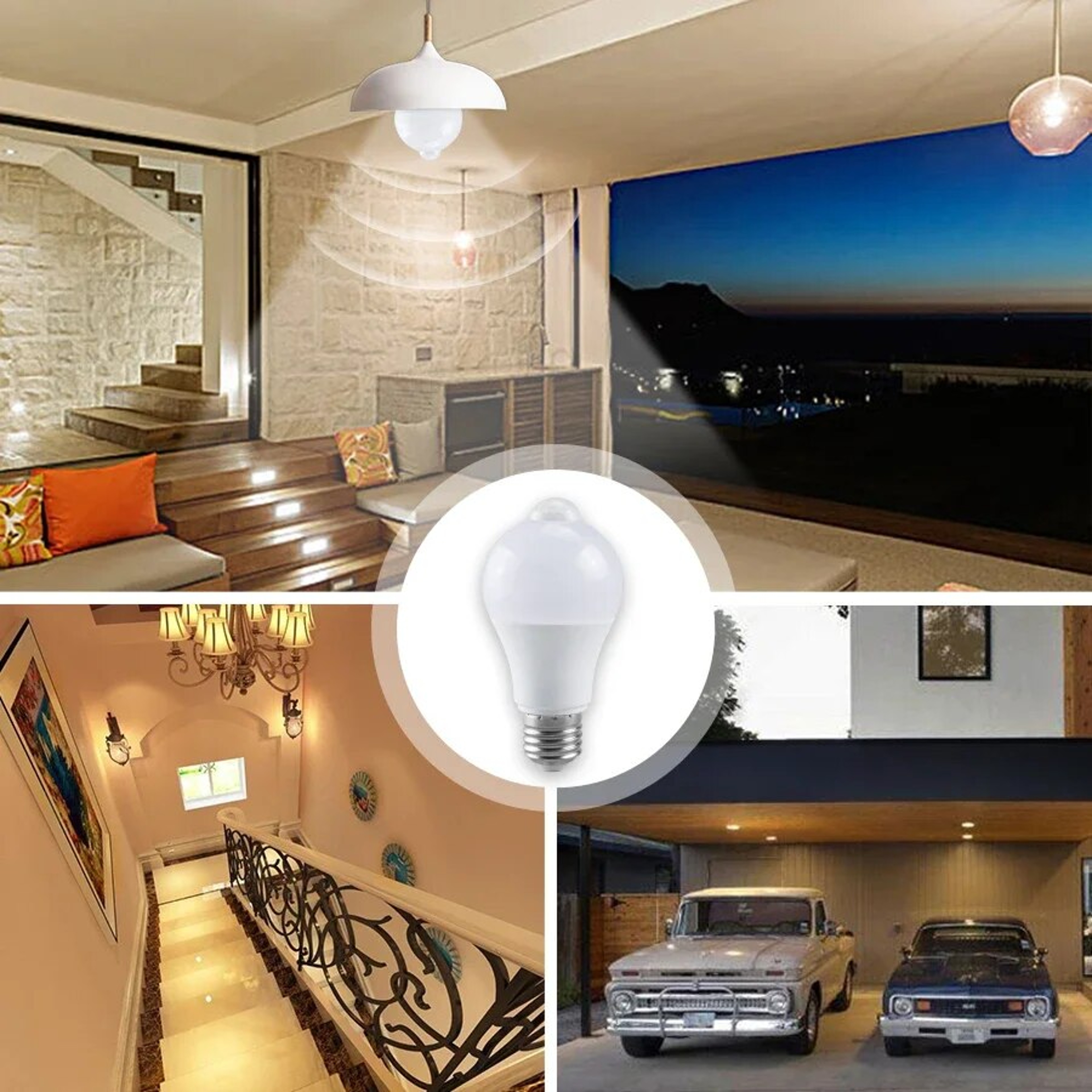 Smart Bulb With Motion Sensor  EnergyEfficient Auto OnOff LED Lamp For Home Lighting 3