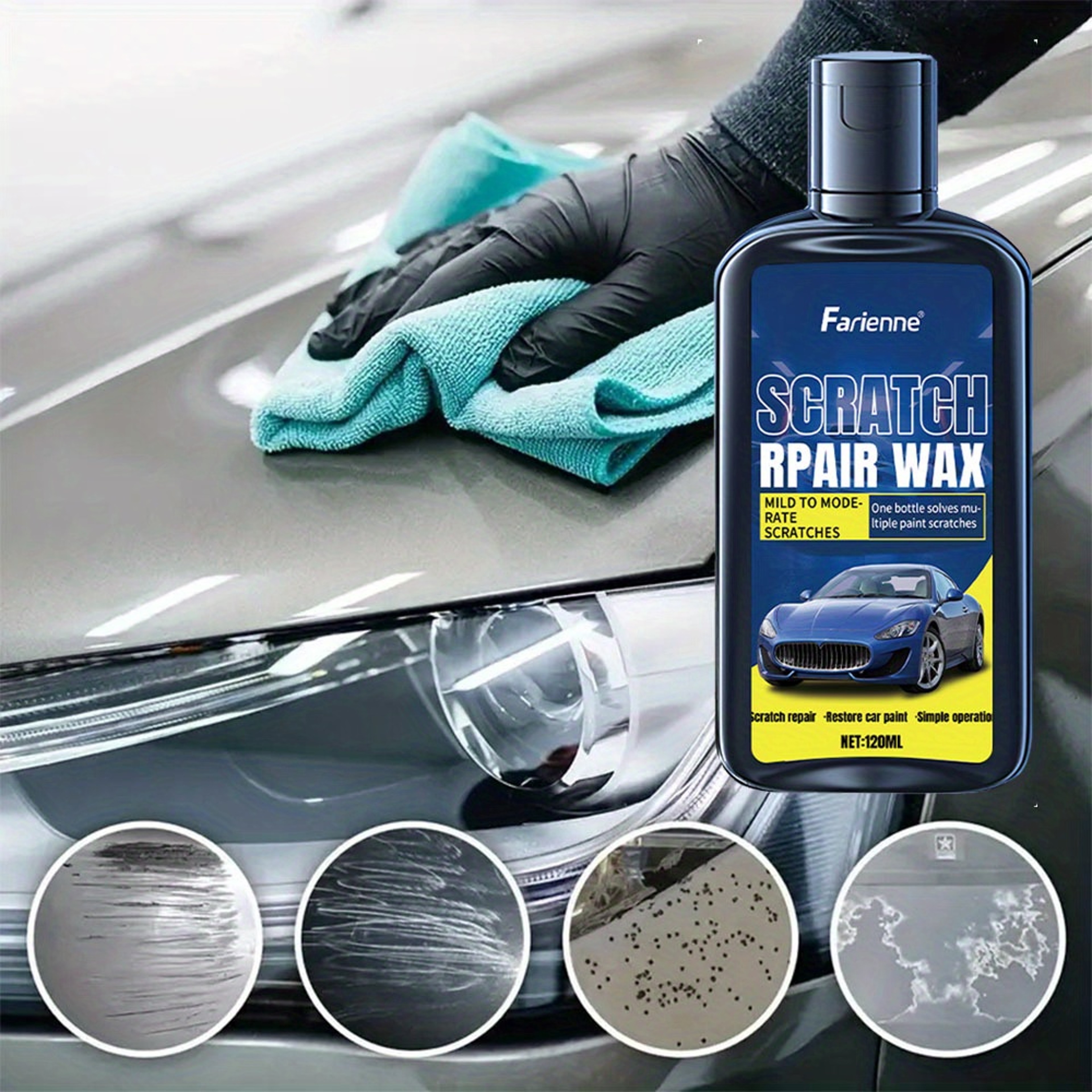 Car Scratch Repair Wax – Easy Touch-Up Paint & Polishing Solution for All Vehicles – view 1