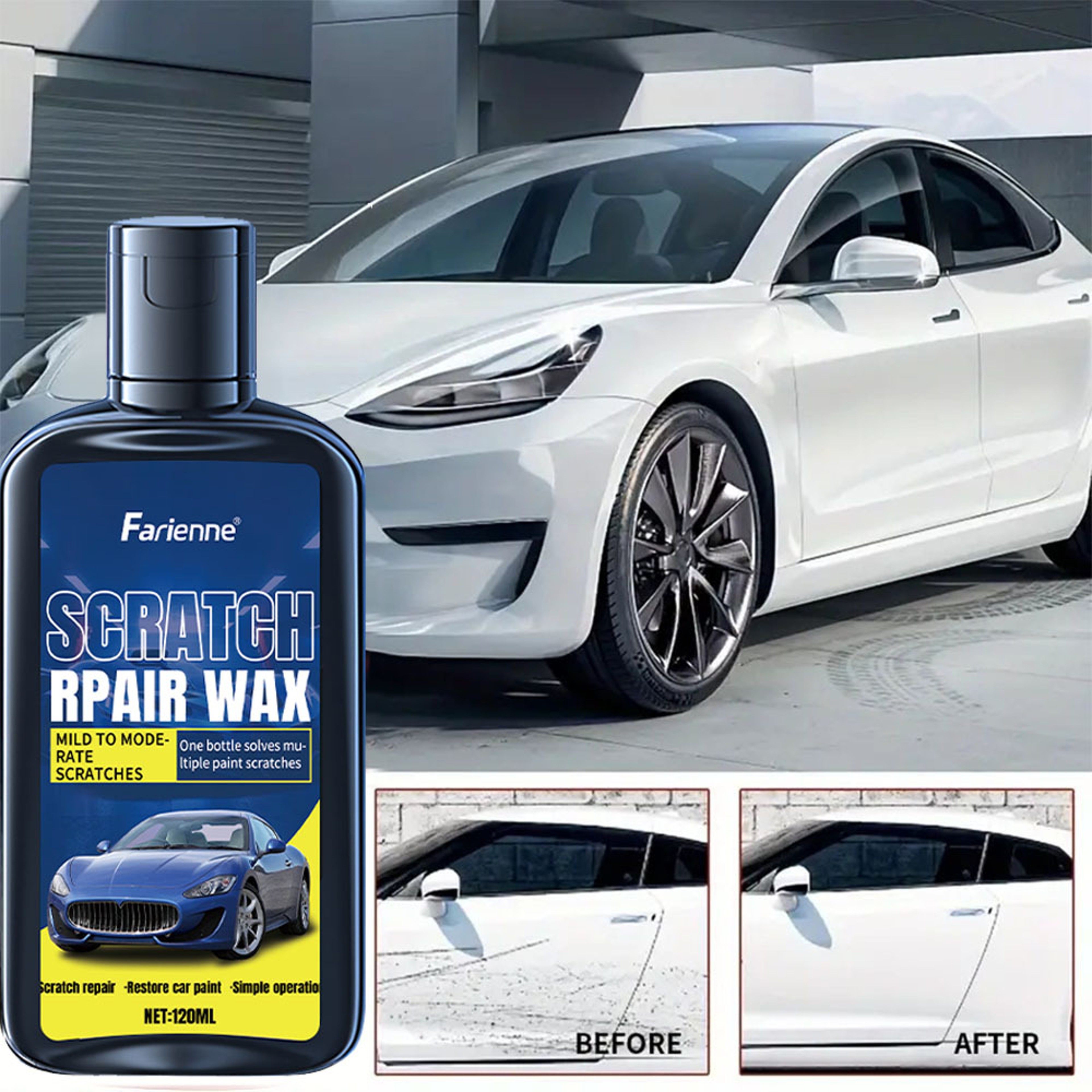 Car Scratch Repair Wax – Easy Touch-Up Paint & Polishing Solution for All Vehicles – view 2