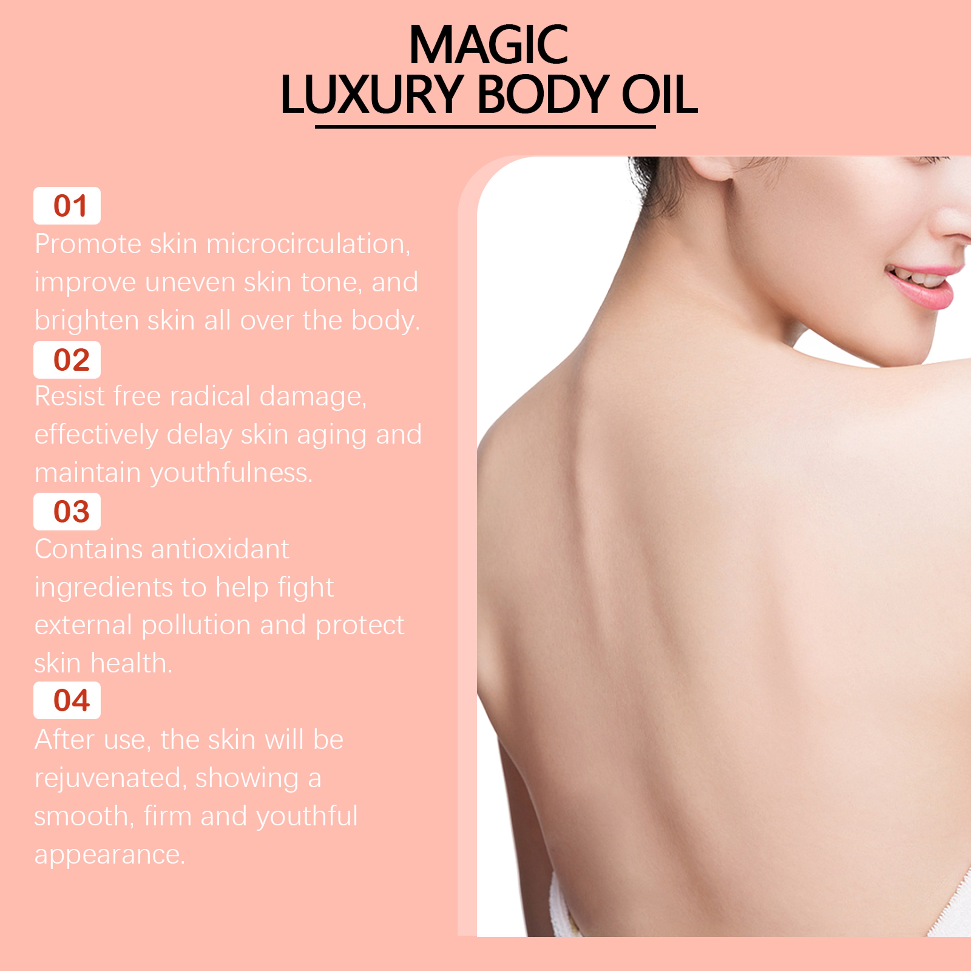 Skin Tightening Body Oil  Firming  Lifting Moisturizing Oil For Sagging Skin 3