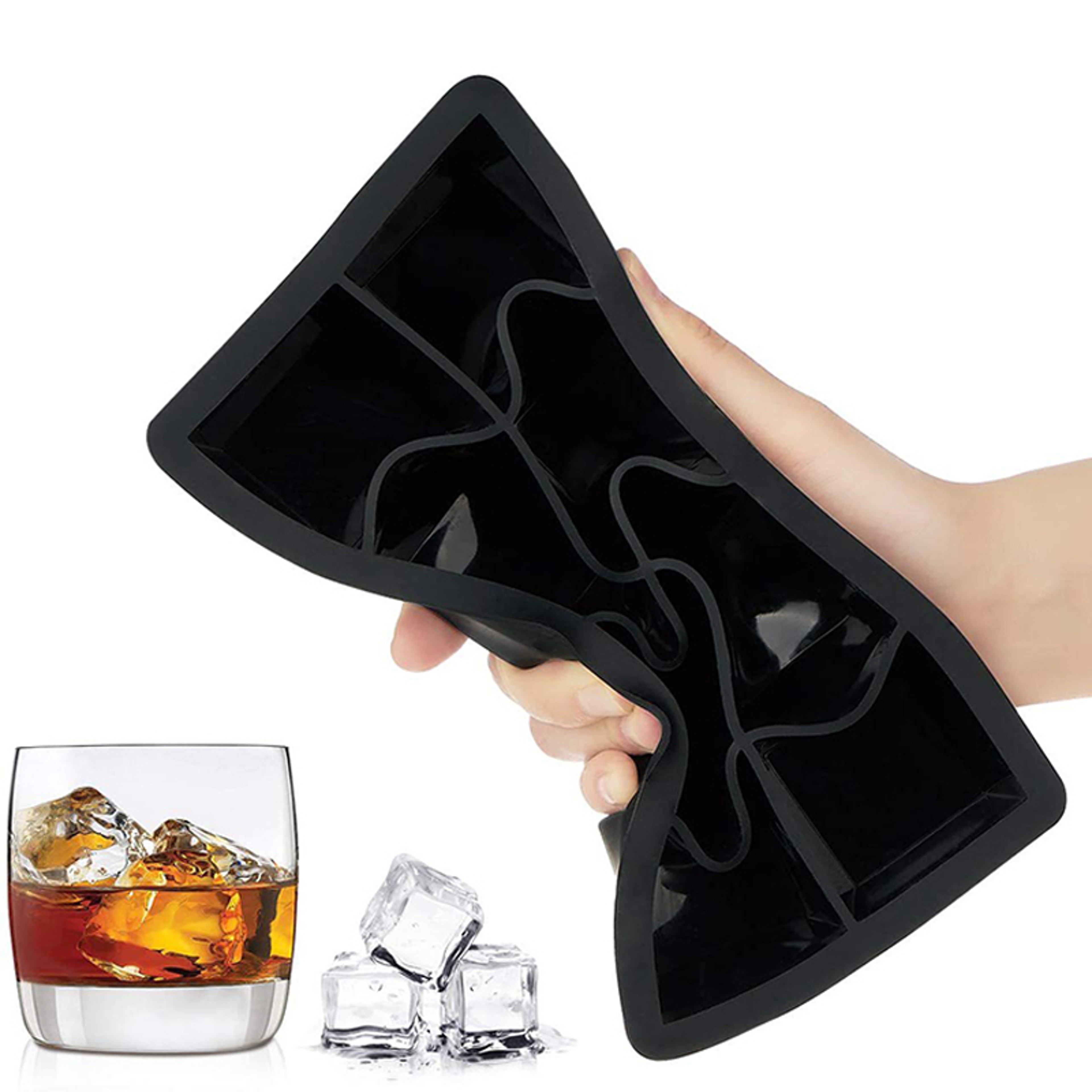 Large Silicone Ice Cube Tray For Bars  DIY Drinks  Big Square Ice Mold For Cocktails Wine  Party Us 5