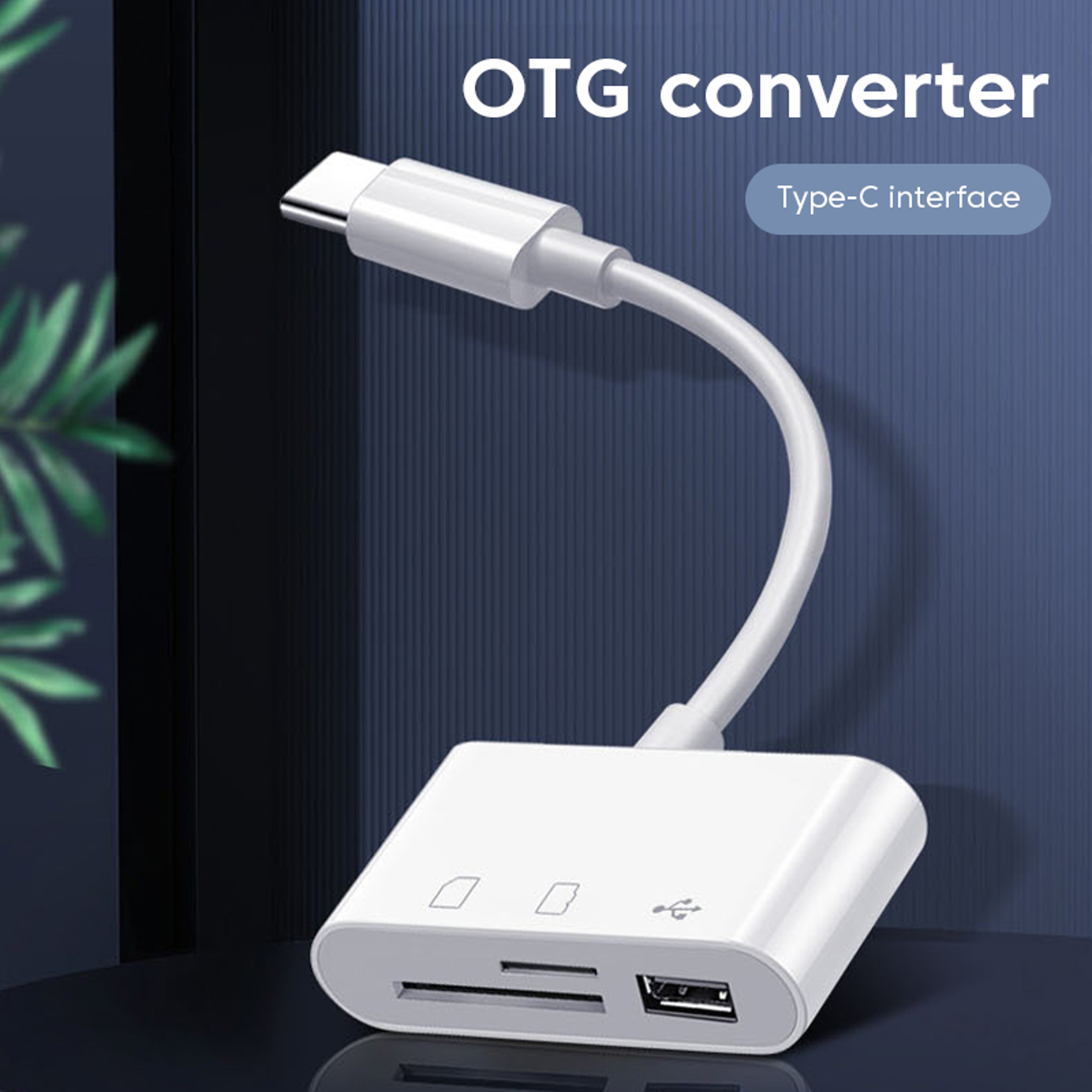 USB Type C Memory Card Reader OTG Converter For Phones  Tablets 3