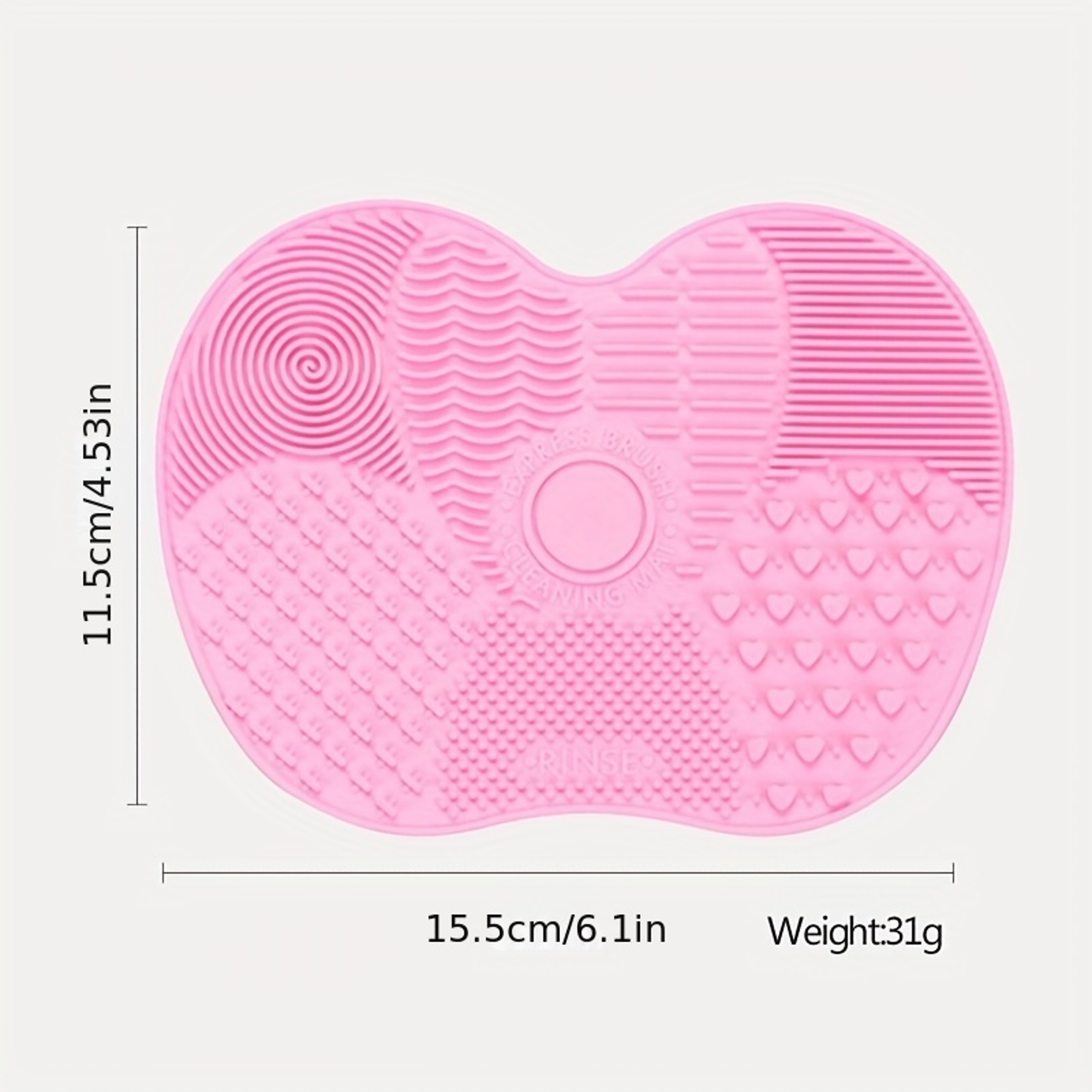 Silicone Apple Makeup Brush Cleaner Pad with Suction Cup for Deep Cleaning – view 6