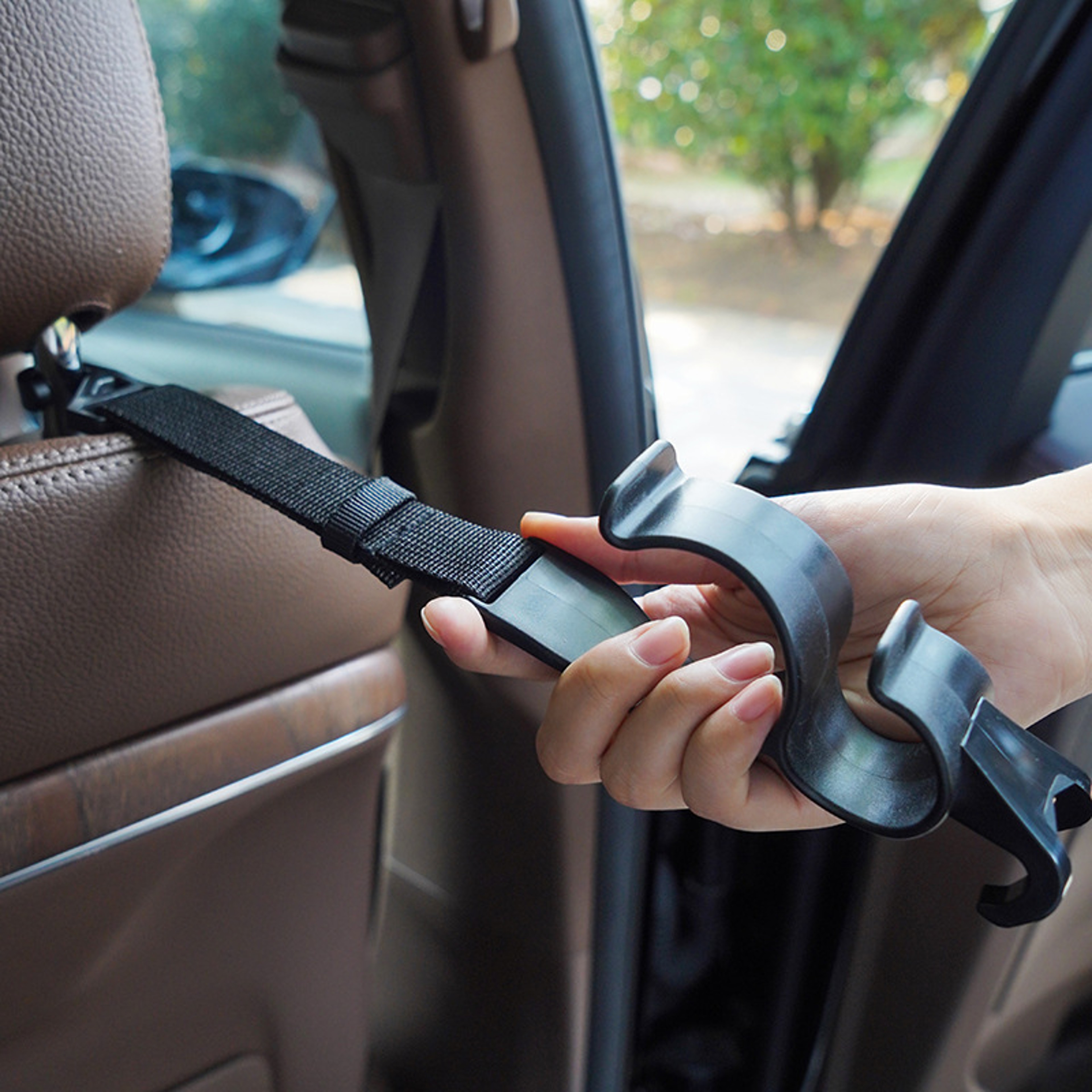 Car Back Seat Hook Multi-functional Umbrella Holder & Storage Hook for Rear Seat Headrest – view 3