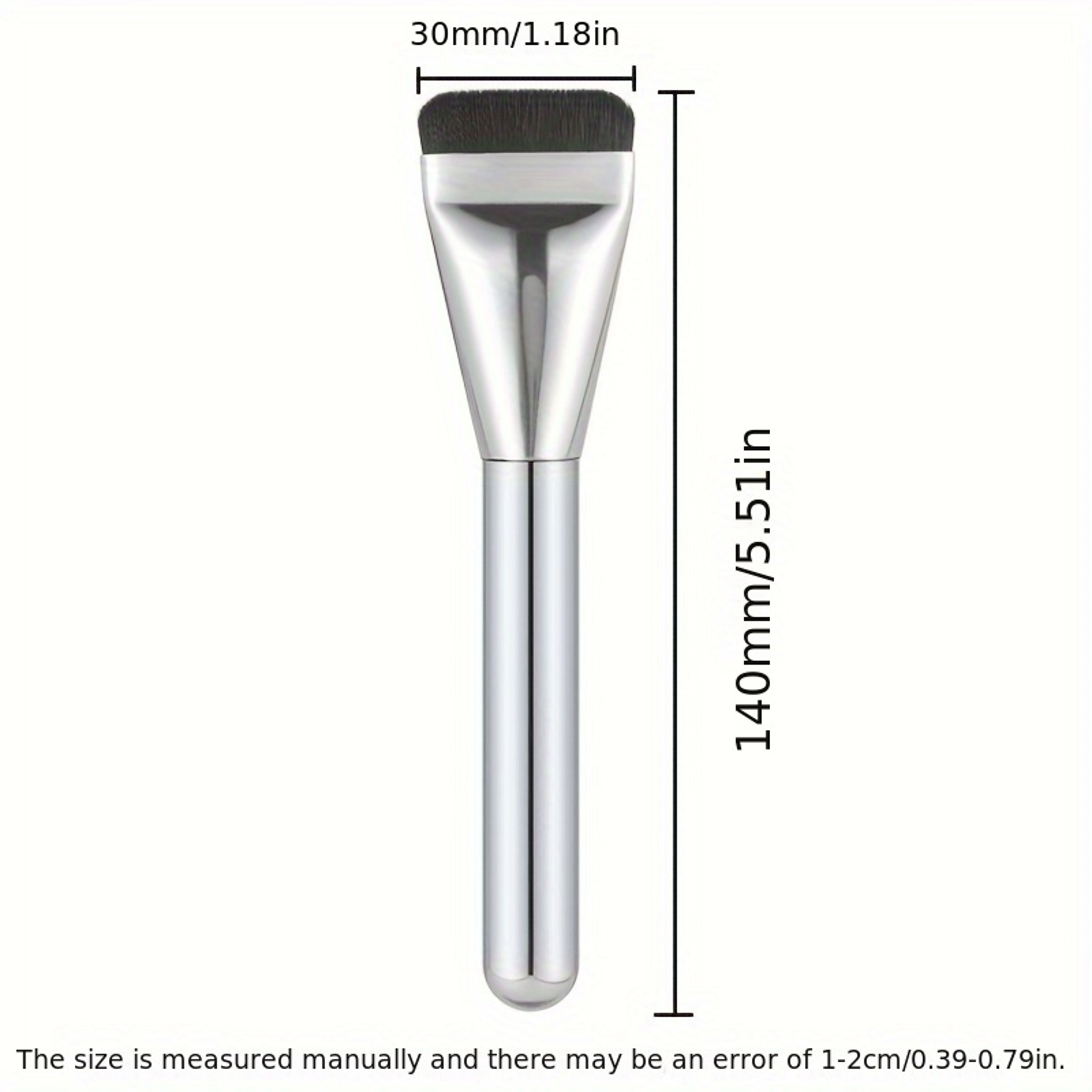 Multi-Use Hypoallergenic Oval Foundation Brush for Face Contouring  Ultra-Fine Nylon Bristles – view 6