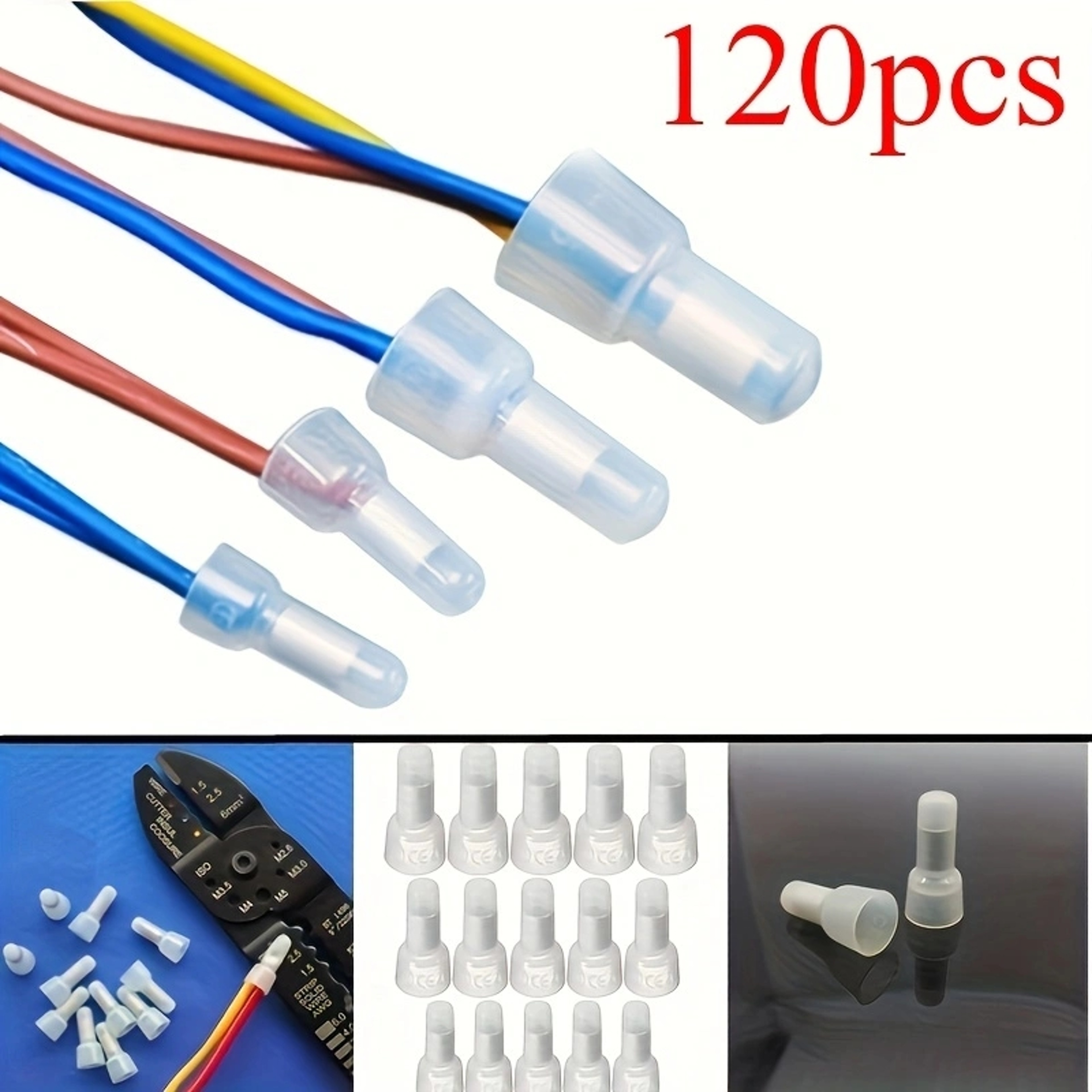 Closed End Crimp Cap Wire Connectors for AWG Gauge Terminals – Secure, Reliable, and Easy Installation – view 7