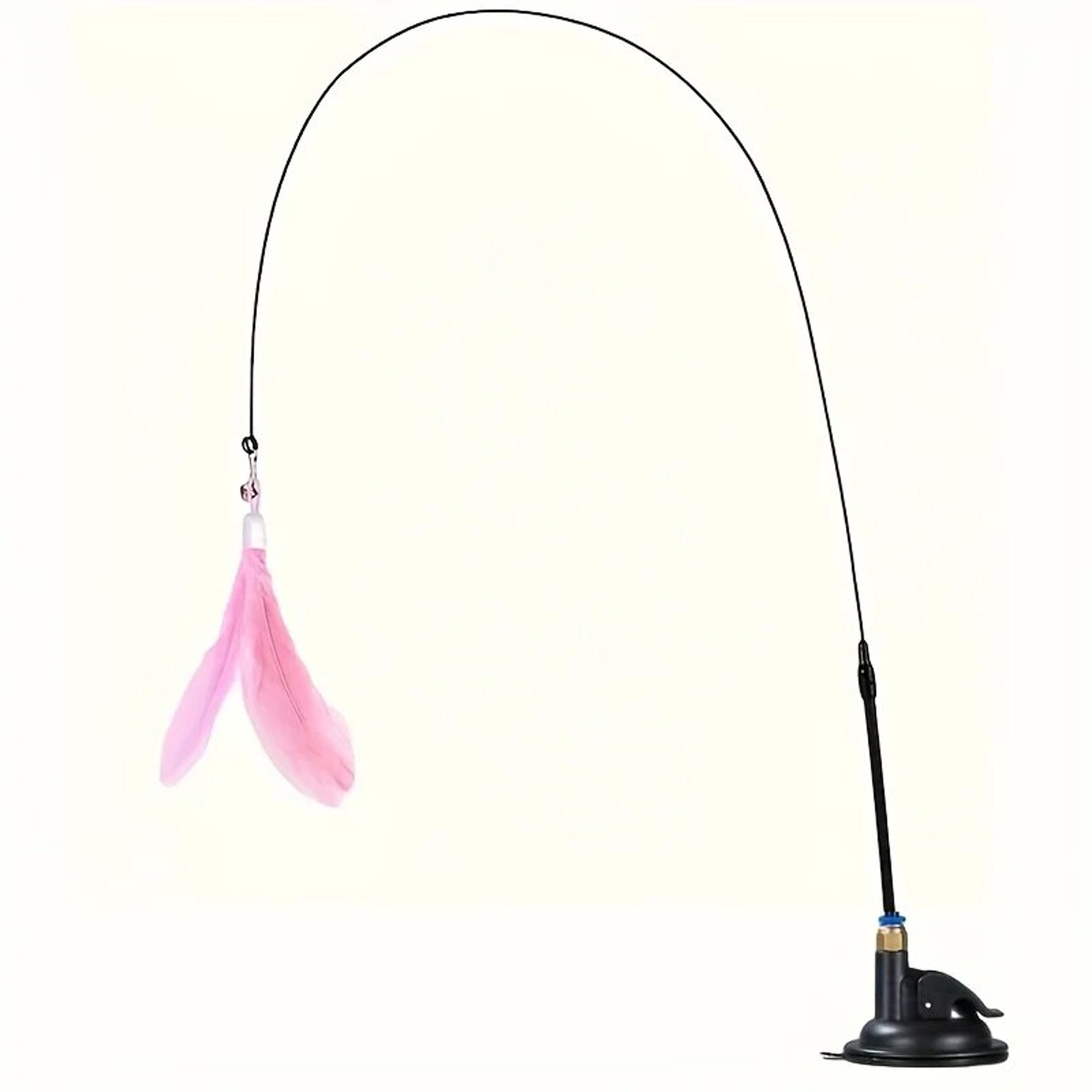 Interactive Bell & Feather Wand  Suction Cup Pole for Exciting Cat Playtime  Ultimate Toy for Fun Adventures – view 9