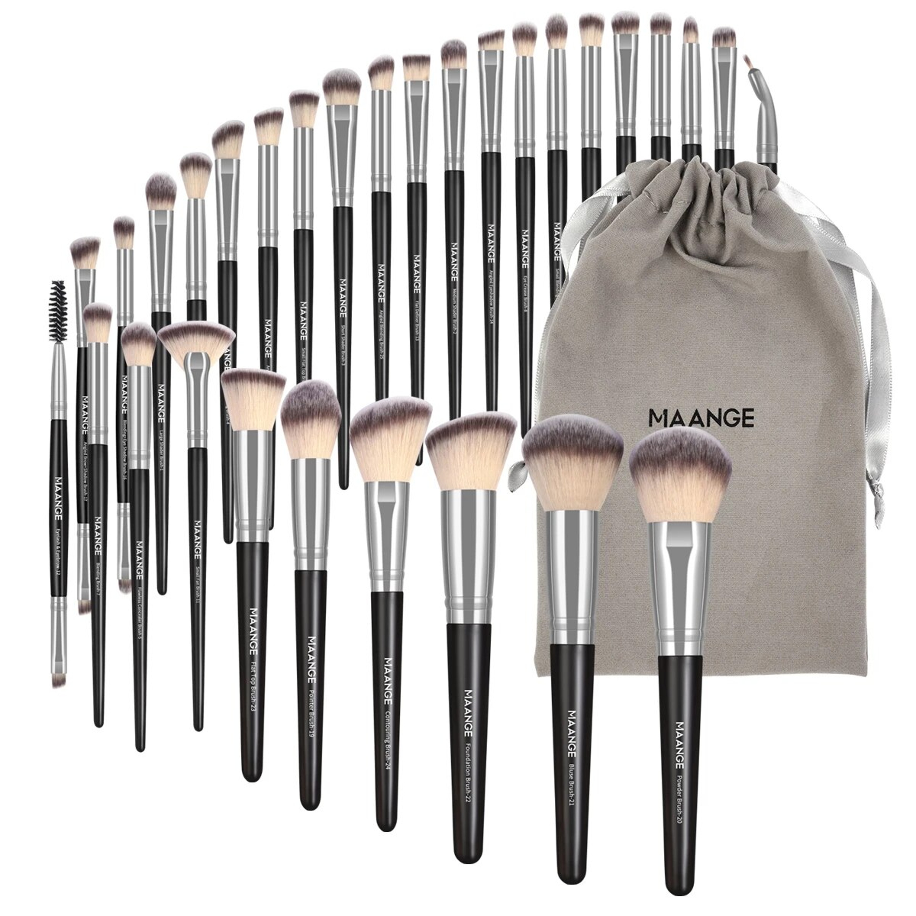 Professional Makeup Brush Set With Foundation Concealers Eye Shadows Powder Blush  Blending Brushes 9