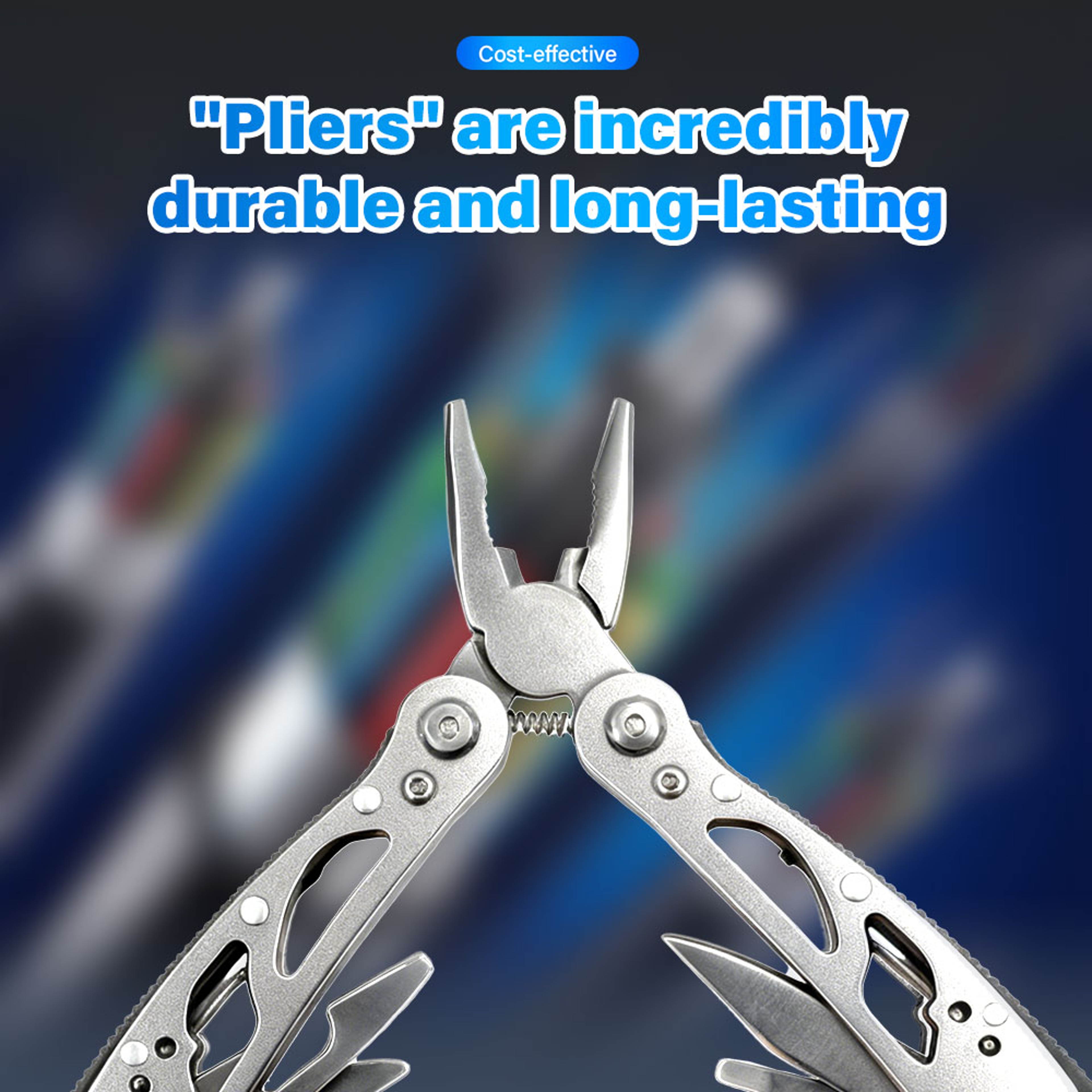 Multitool Pocket Knife Pliers  Compact Folding Survival Tool For Outdoor Hunting And Tactical Use 2