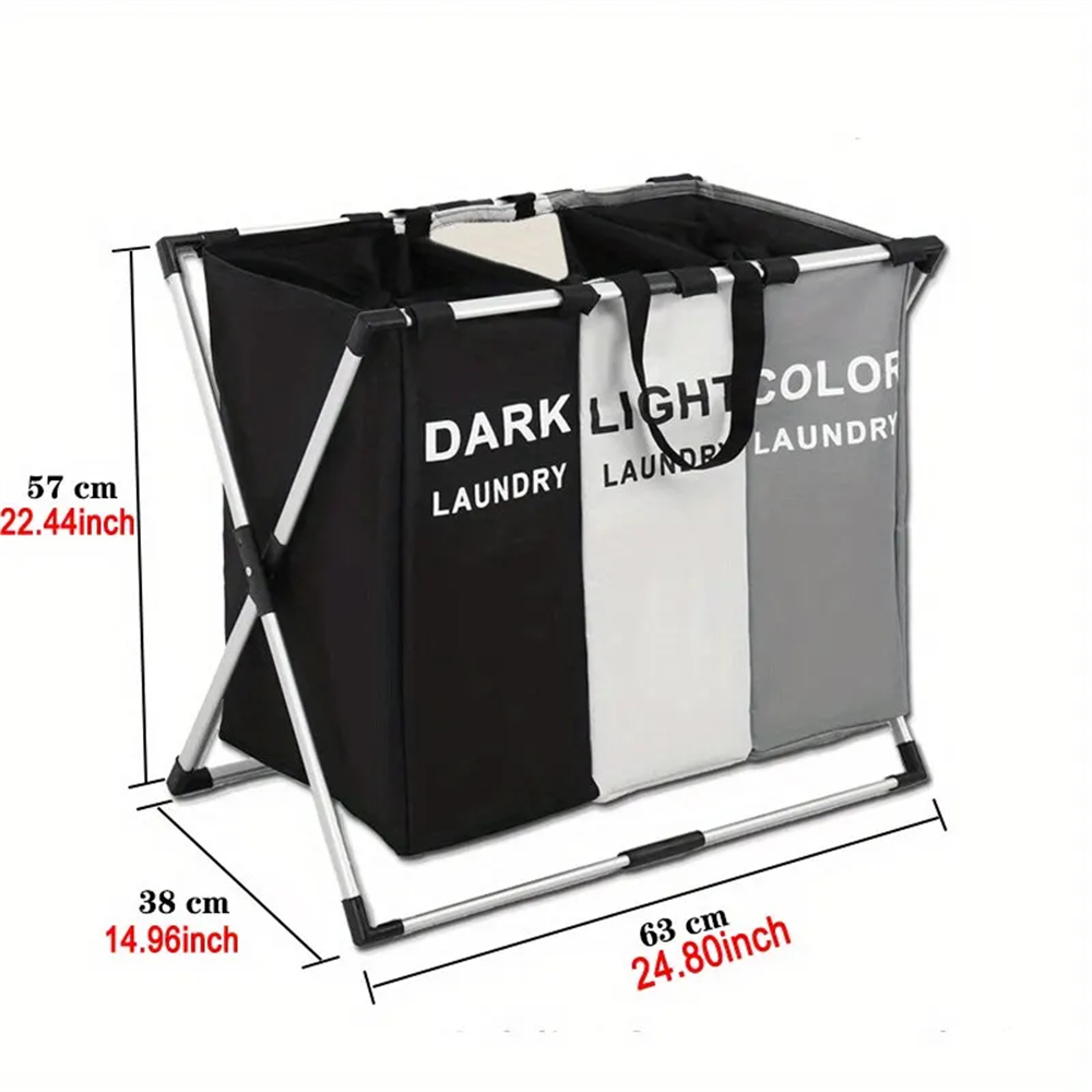 Large Foldable Laundry Basket  Waterproof Storage Hamper For Clothes Two Size Options 2