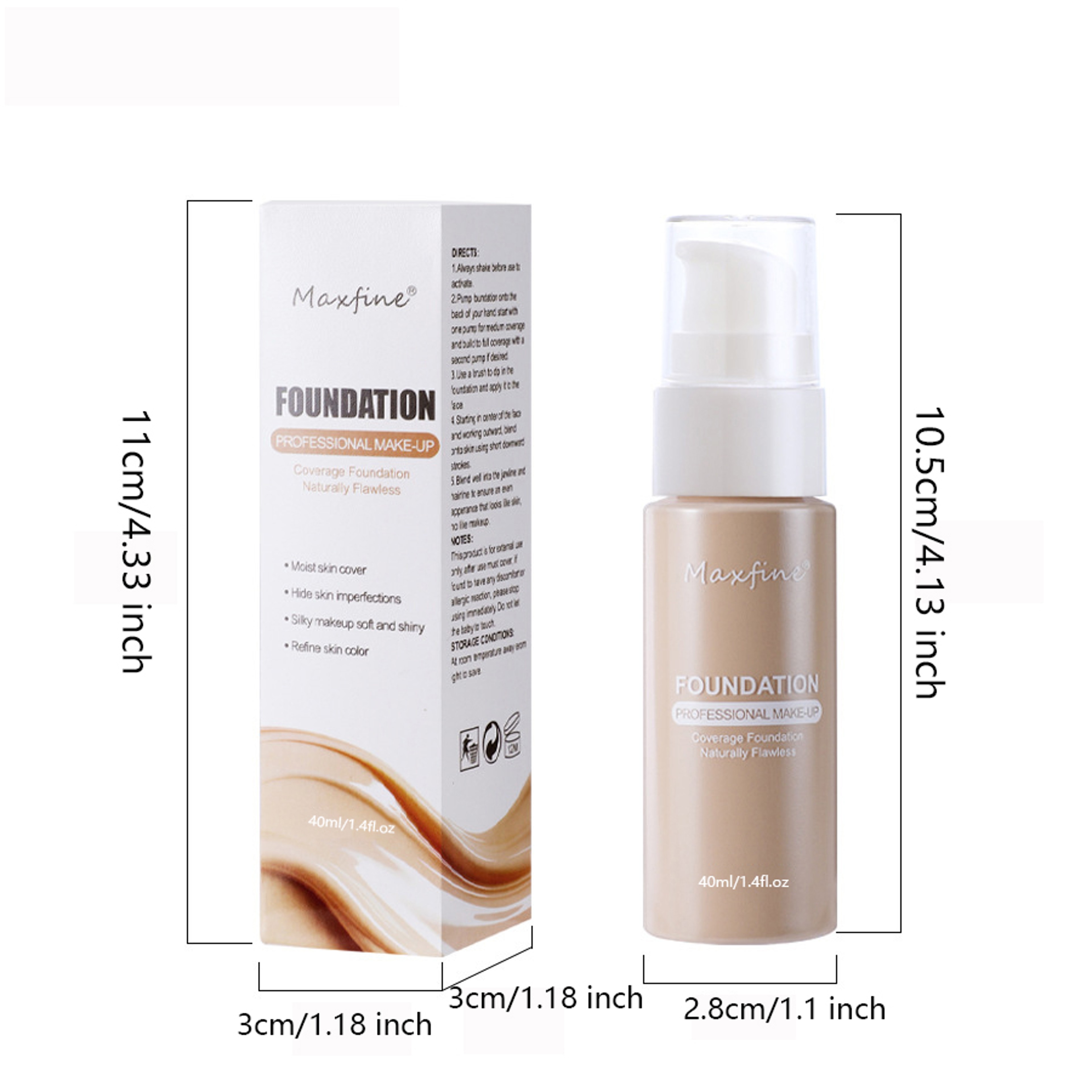 Liquid Foundation For Flawless Coverage Waterproof  SweatResistant Makeup For AllDay Wear 3