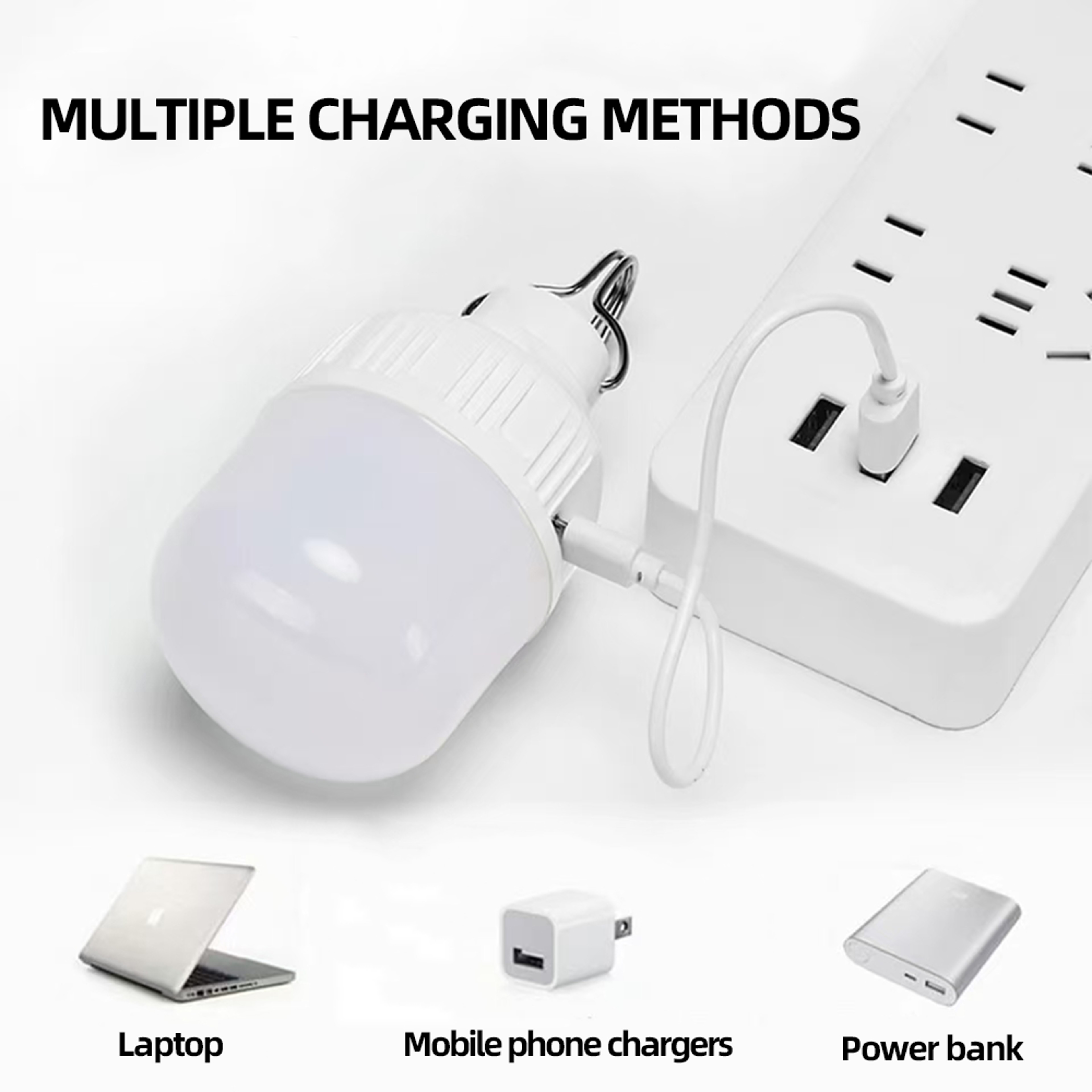Portable USB Rechargeable LED Pendant Light  Waterproof  High Brightness For Outdoor Camping Fishin 5