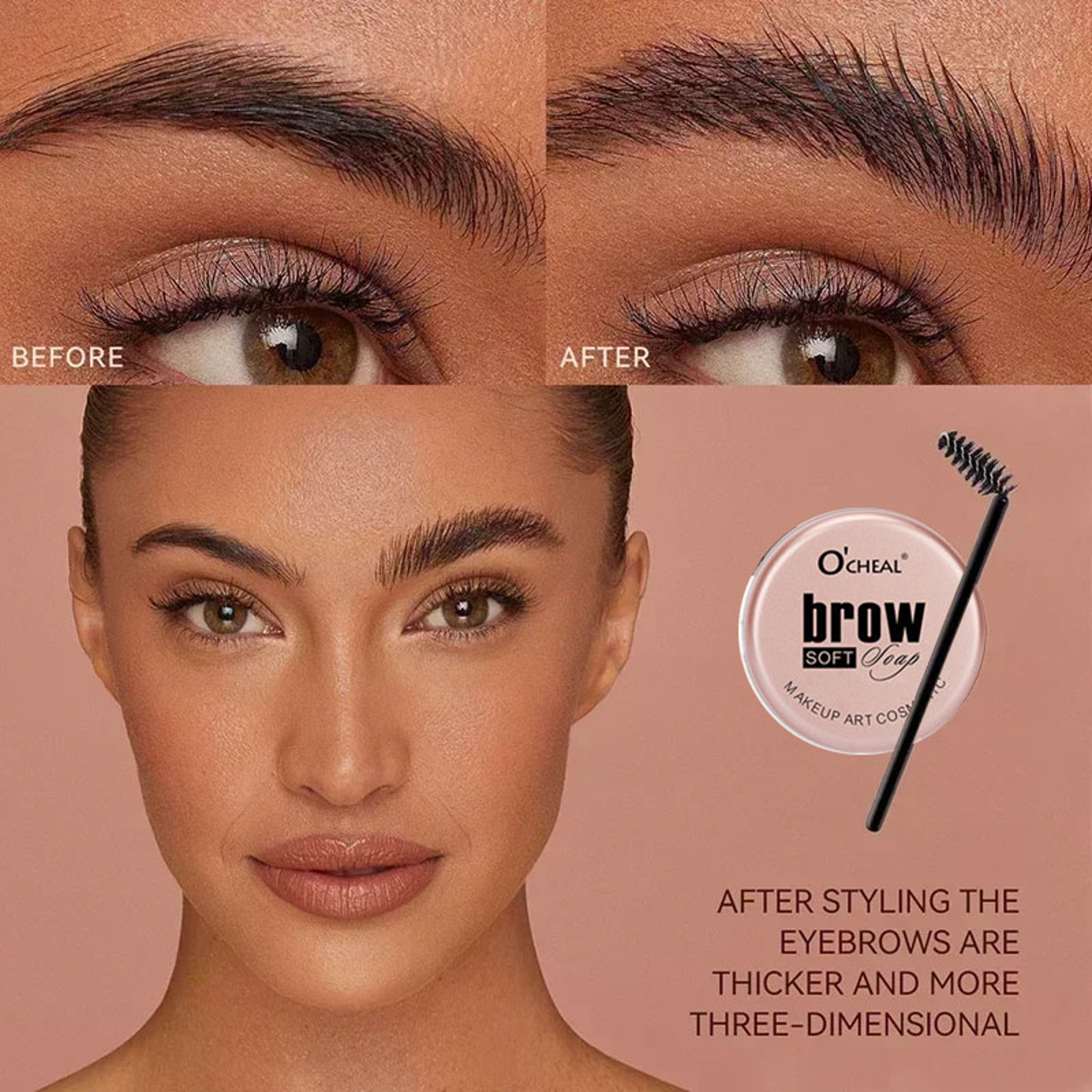 Quick-Drying Eyebrow Styling Cream Sculpt, Shape & Set with Natural Wax for Long-Lasting Hold – view 3
