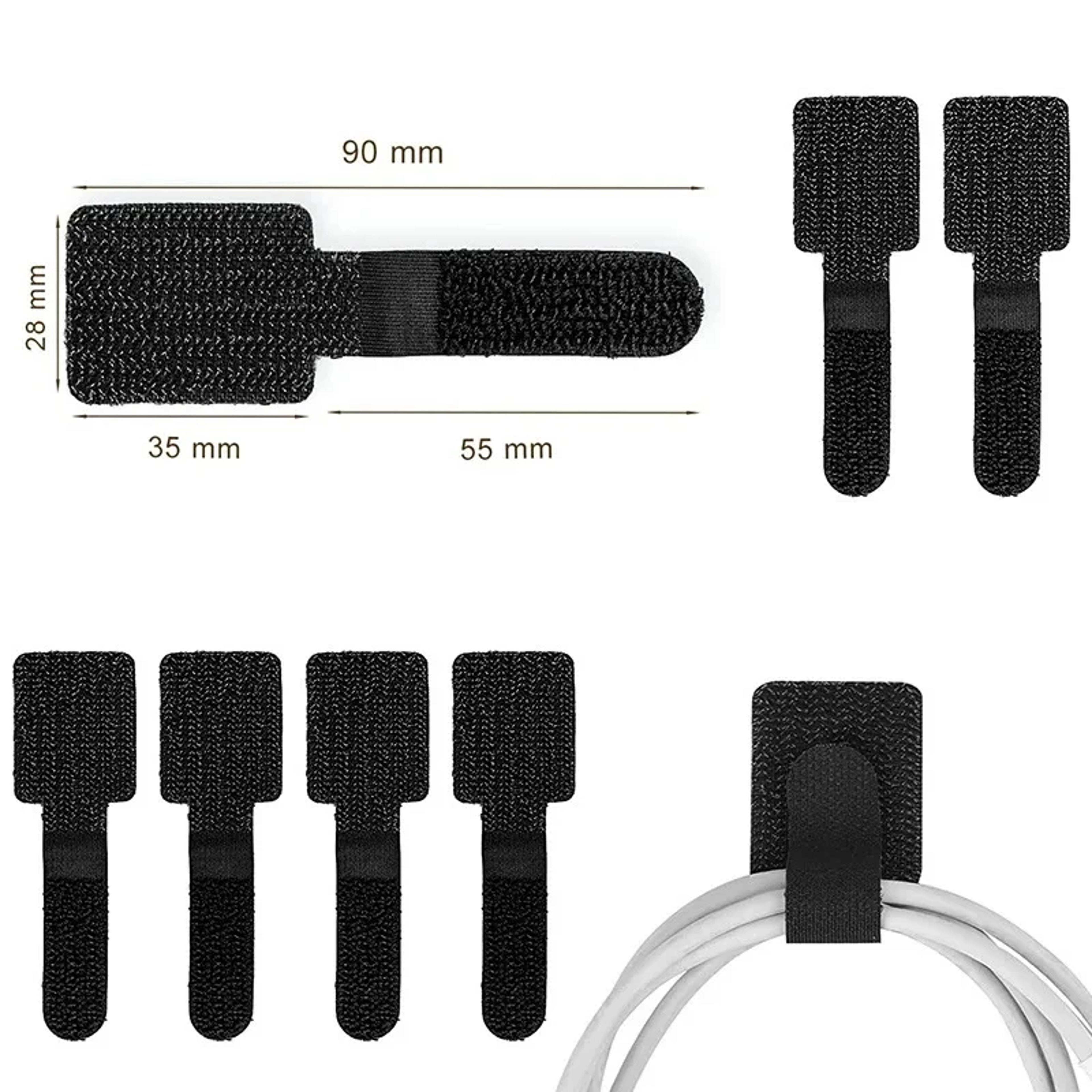 Reusable Nylon Cable Ties For Wire Management  Adjustable And Ecofriendly Cable Organizer Straps 1