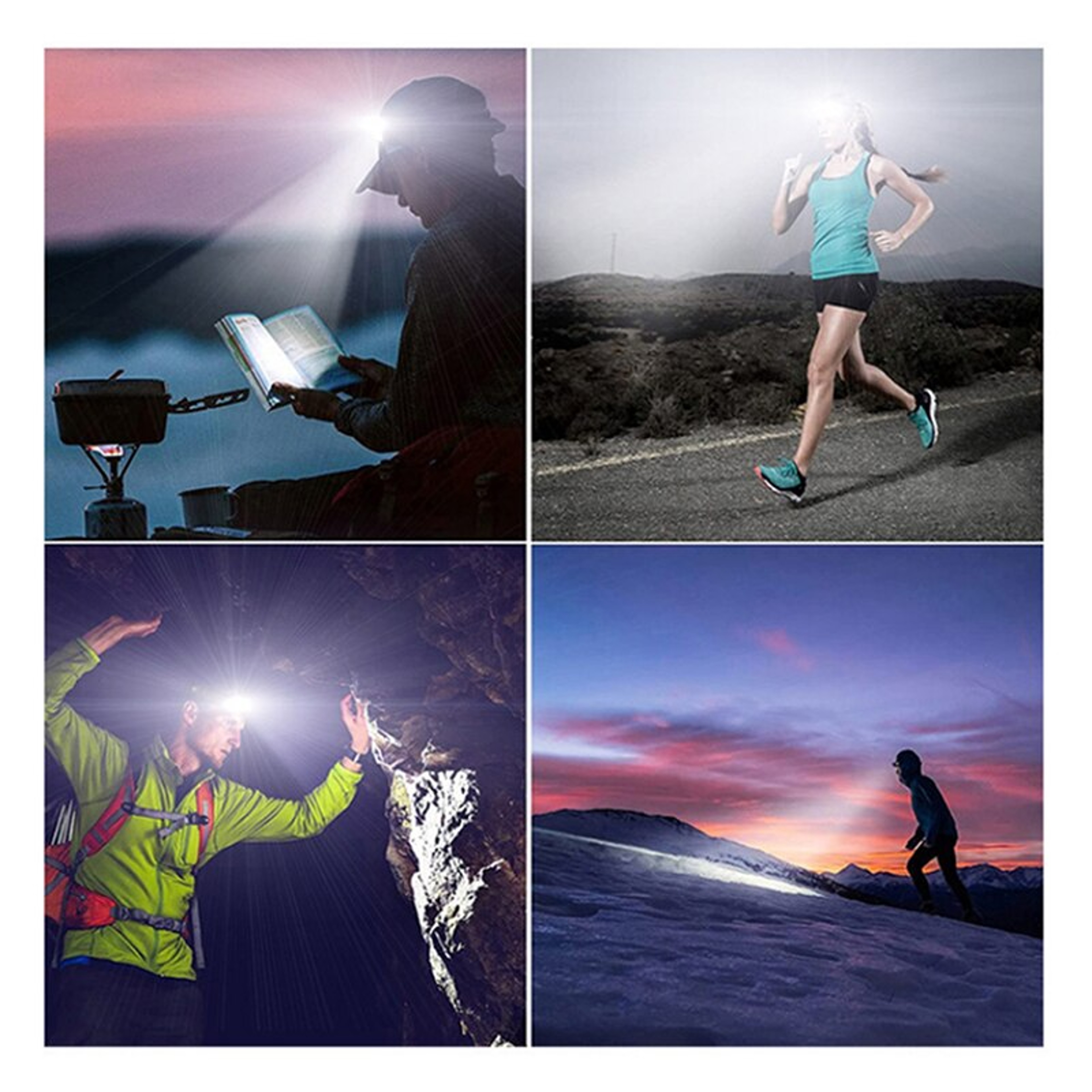 Induction Headlamp COB LED Sensor Head Lamp  USB Rechargeable With Multiple Lighting Modes 4