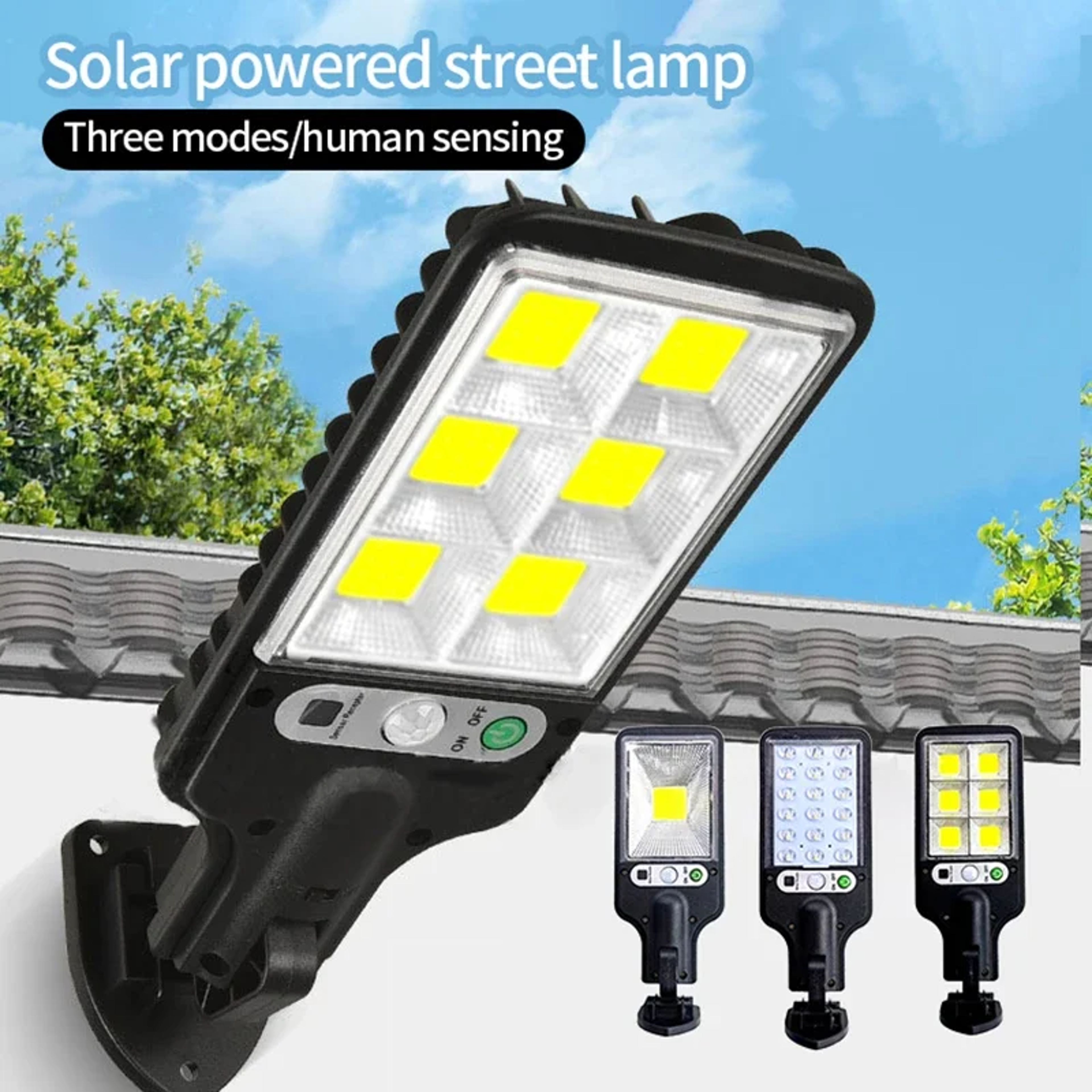 Solar Outdoor LED Courtyard Wall Lamp  Human Body Induction Garden Terrace Garage Door  Street Ligh 0