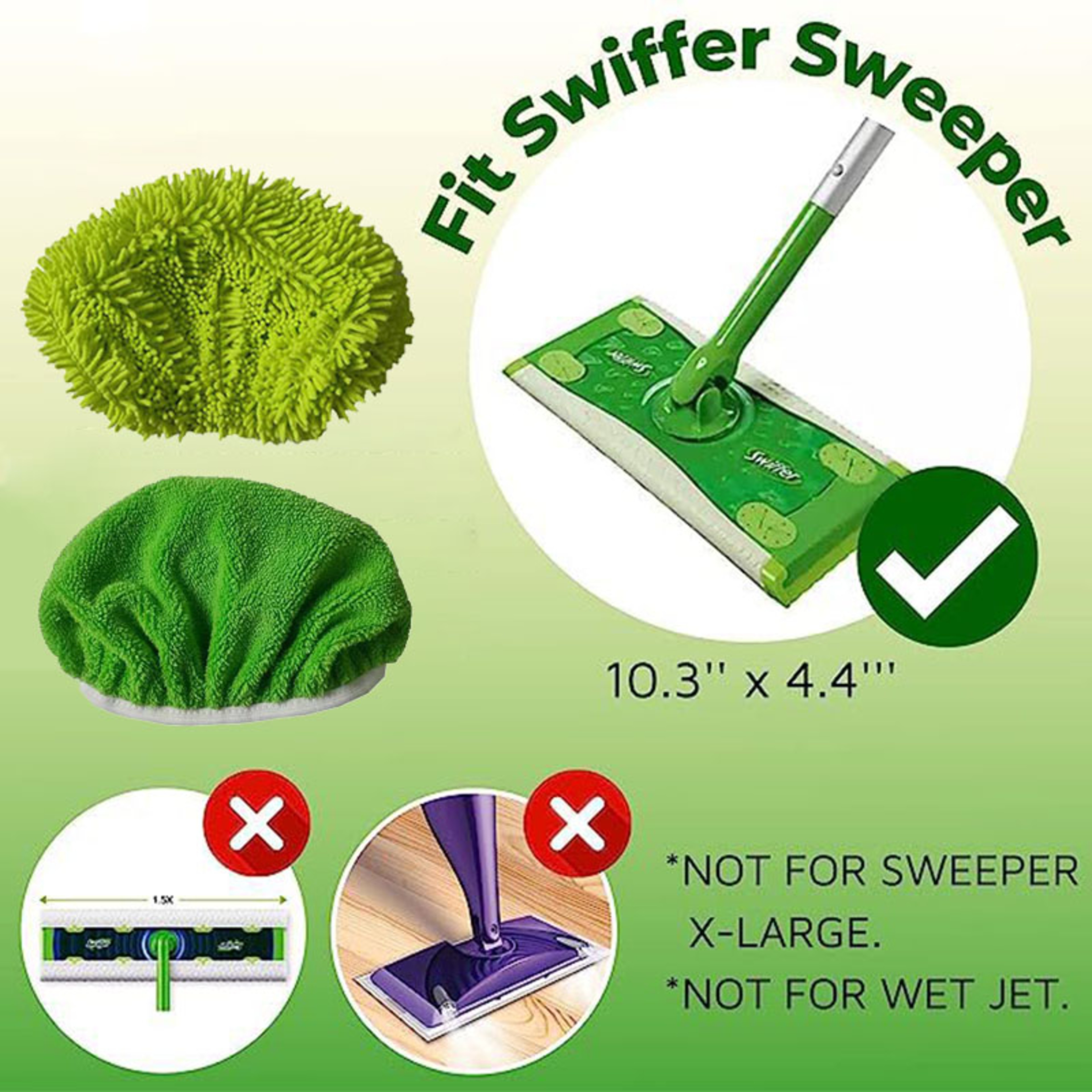 Reusable Microfiber Mop Cloth  Absorbent Sponge Replacement For Swiffer Flat Mop  Ideal For Househo 3