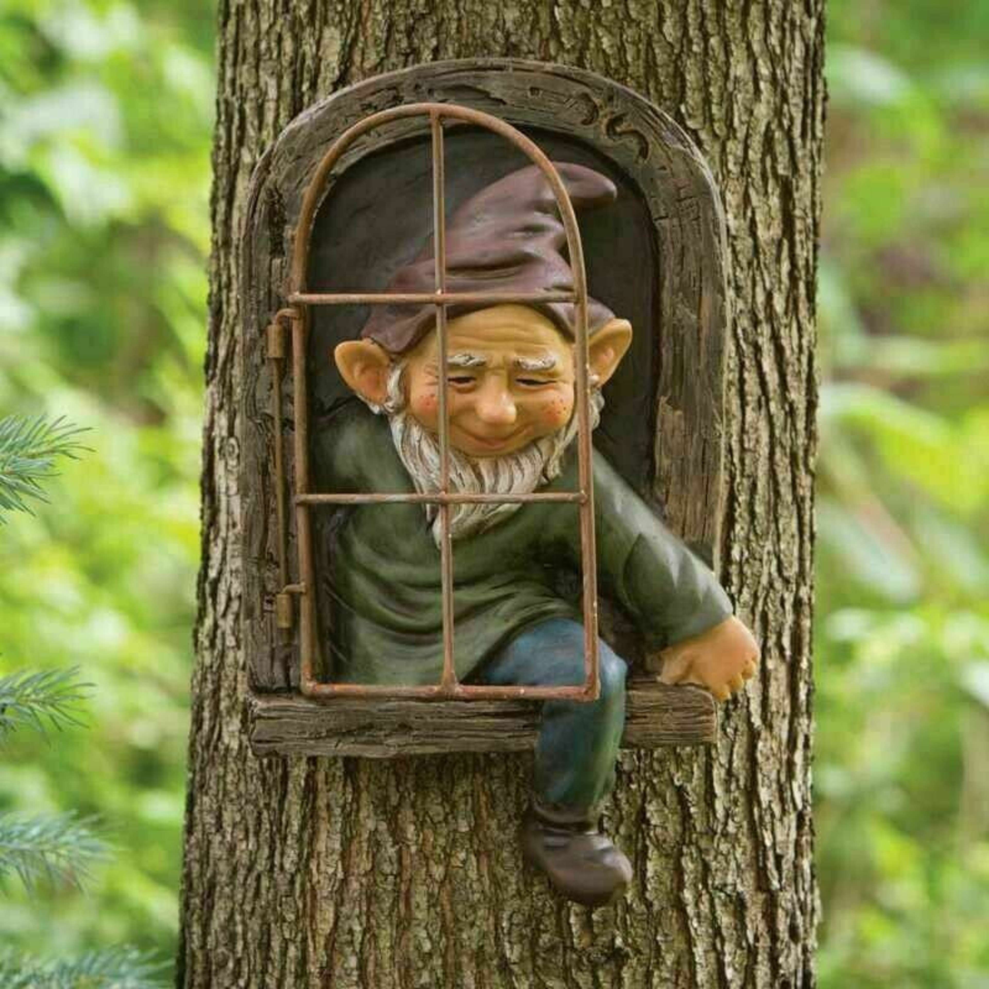 Creative Garden Elf Statue  Outdoor Tree Hugging Decoration for Yard, Porch & Courtyard – view 8