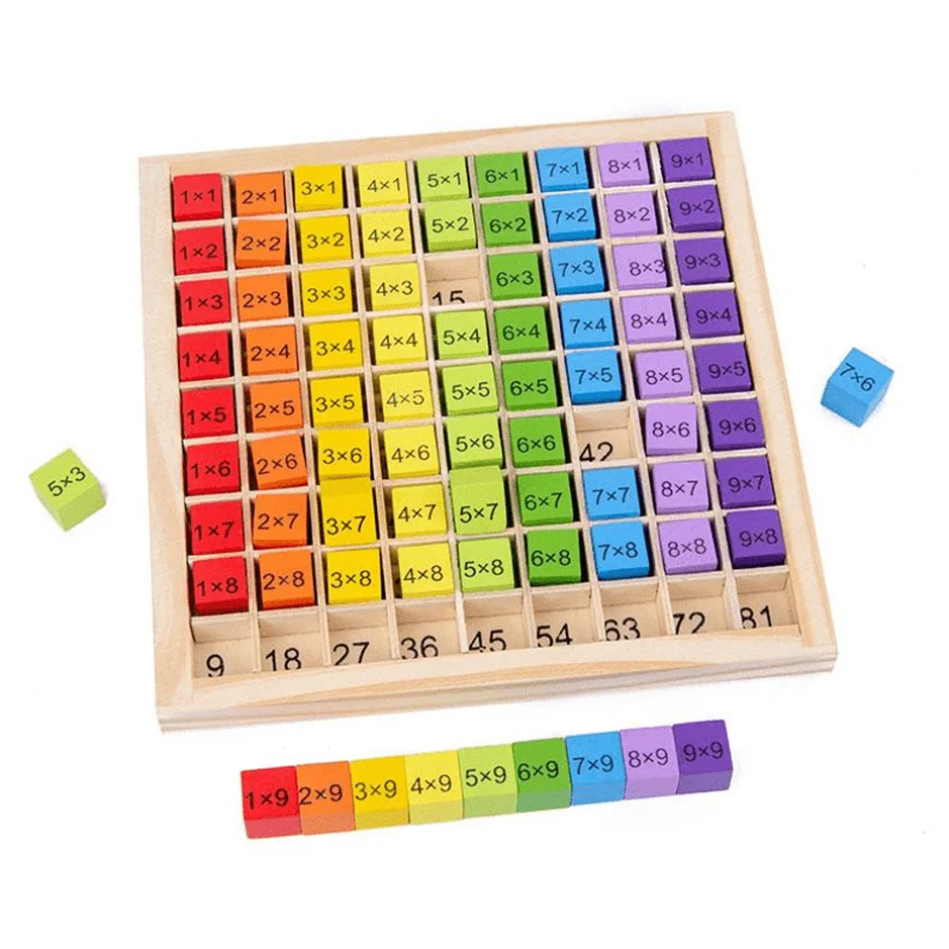 Montessori Educational Wooden Math Toys for Kids – Multiplication Table & Arithmetic Teaching Aid – view 6