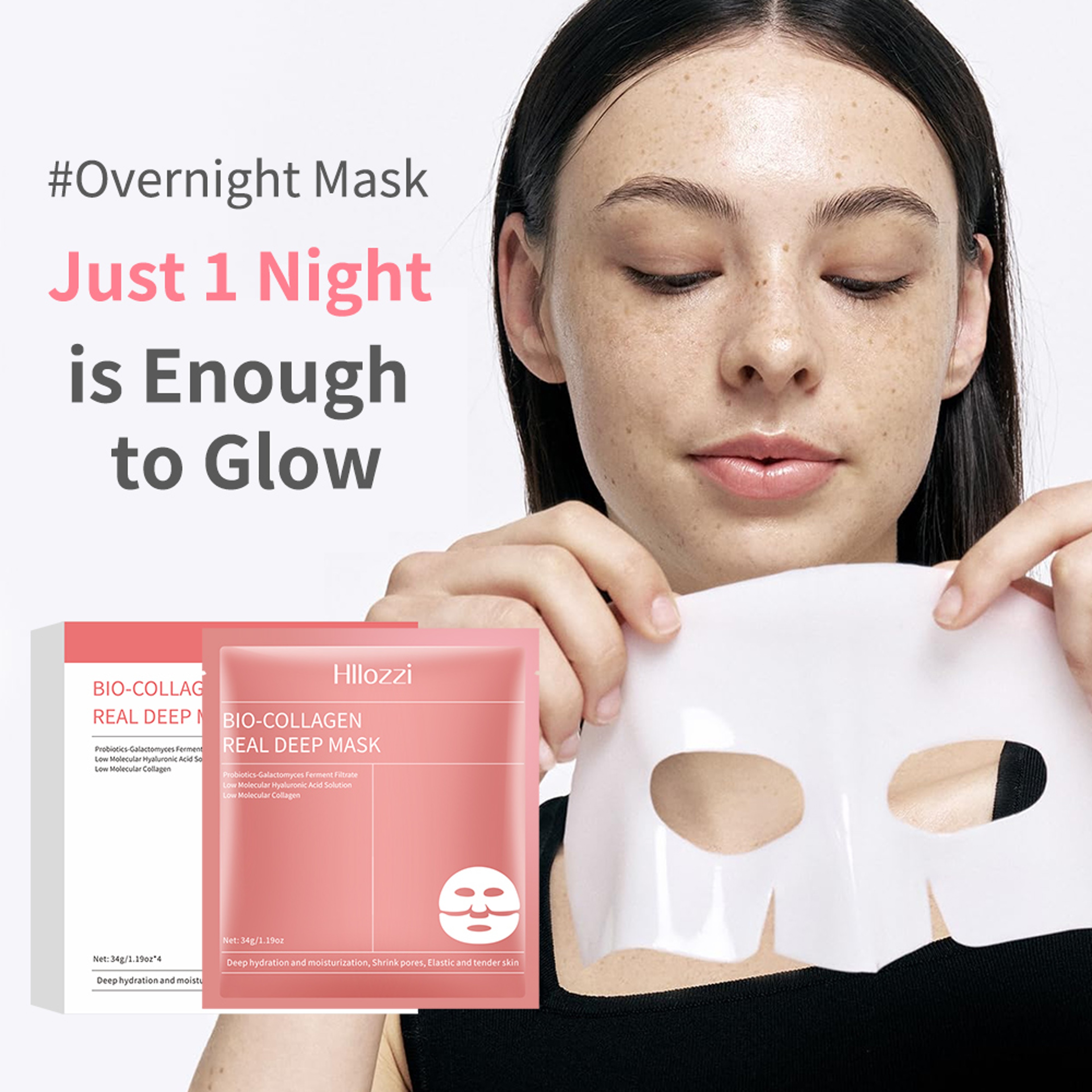Hydrating Collagen Sleeping Mask for Smooth & Tender Skin Whitening & Moisturizing Treatment – view 2