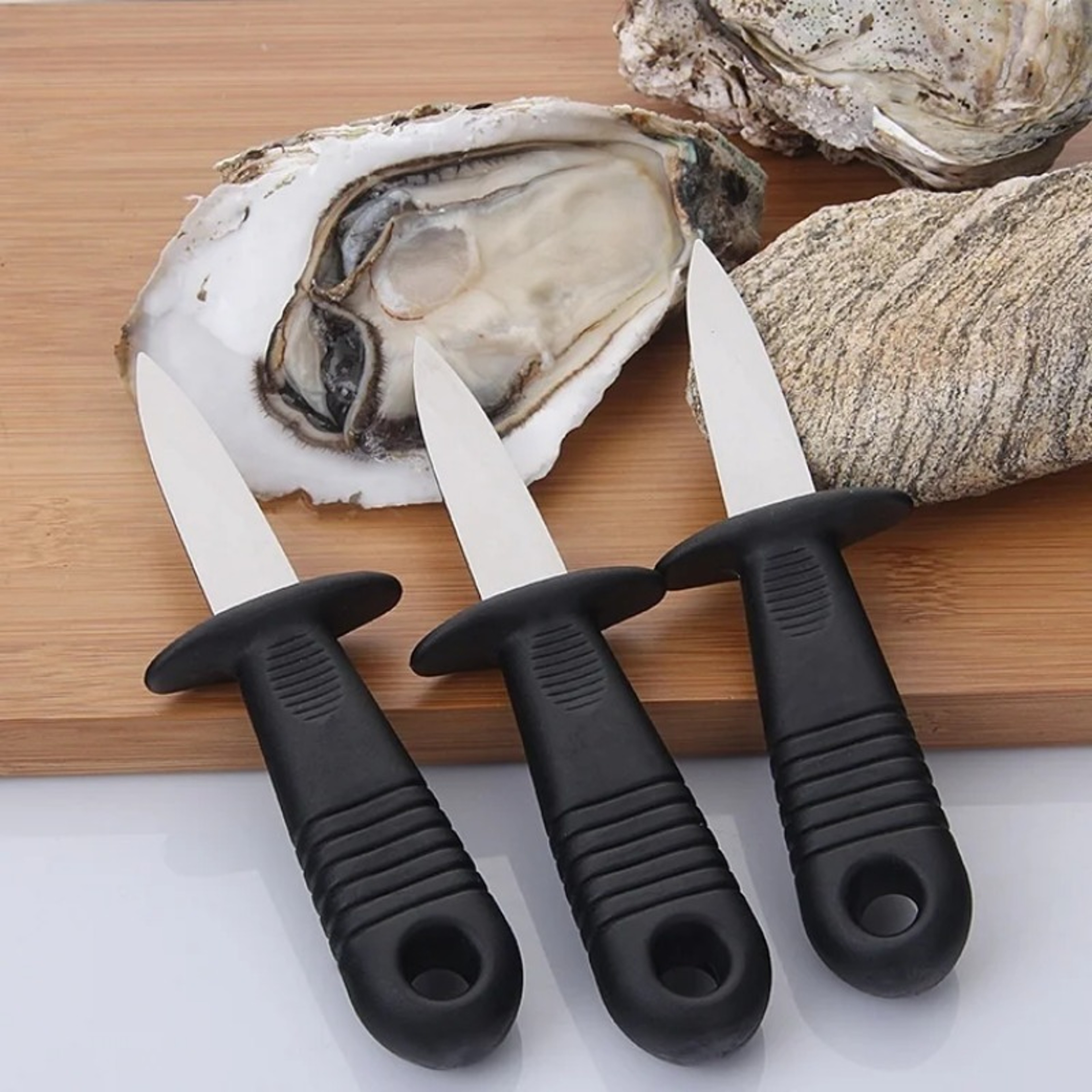 Stainless Steel Oyster Knife - Multifunctional Shell Opening Tool for Oysters & Seafood – view 2