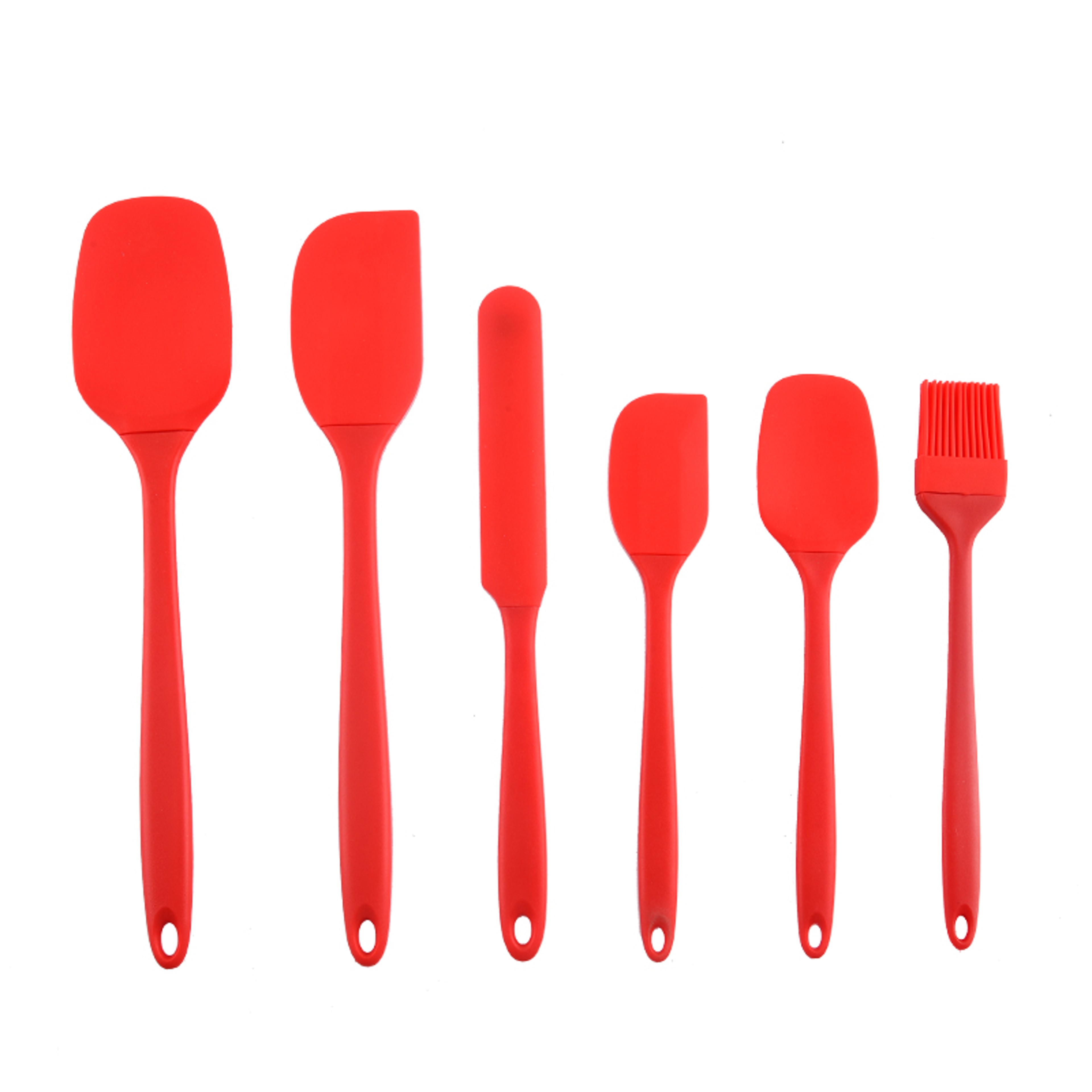 Silicone Kitchen Scraper & Spatula Set  Premium Non-Integrated Baking Tools with Oil Brush for Easy Baking & Cooking – view 11