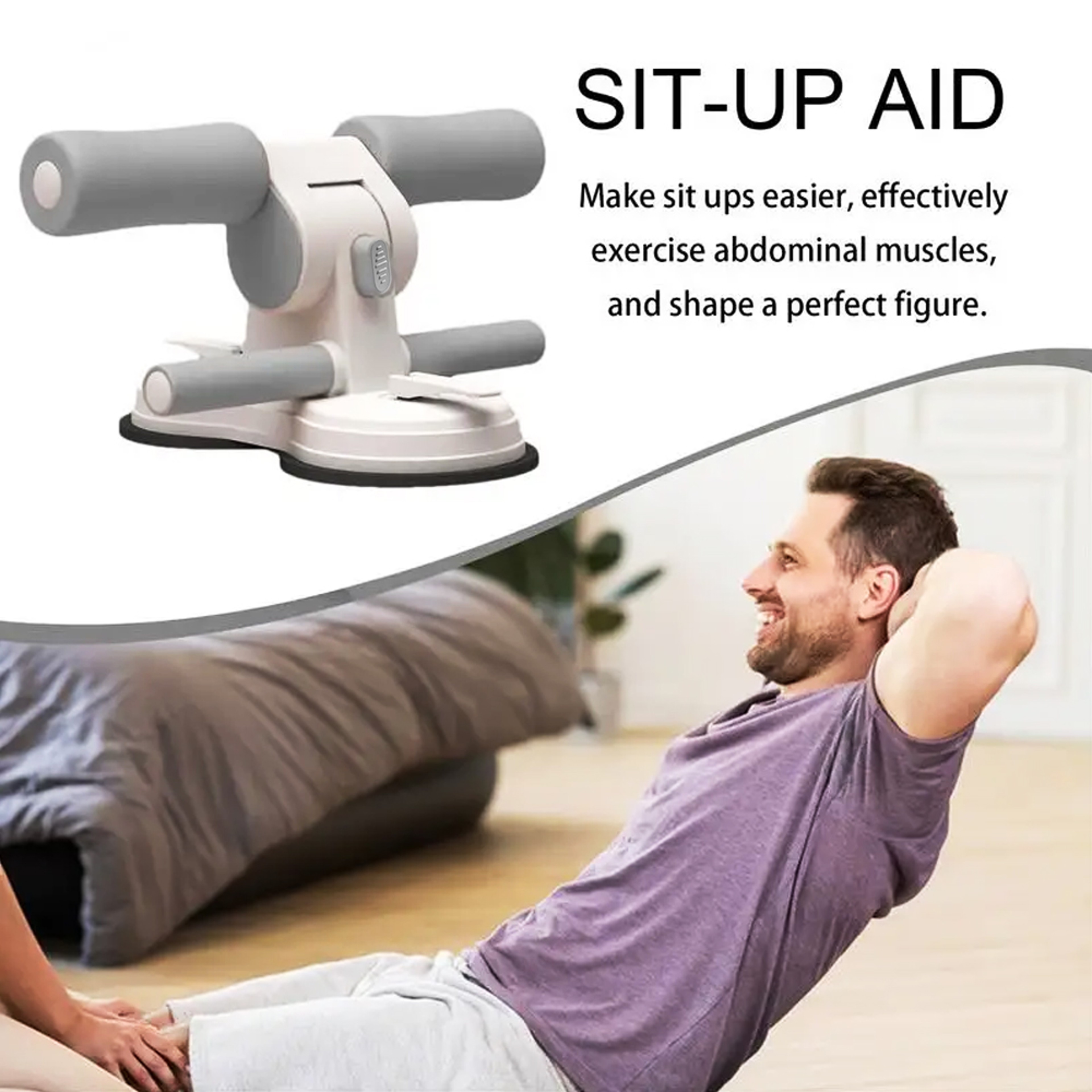 Portable Sit Up Bar with Strong Suction Cup & Adjustable Foot Holder – view 4