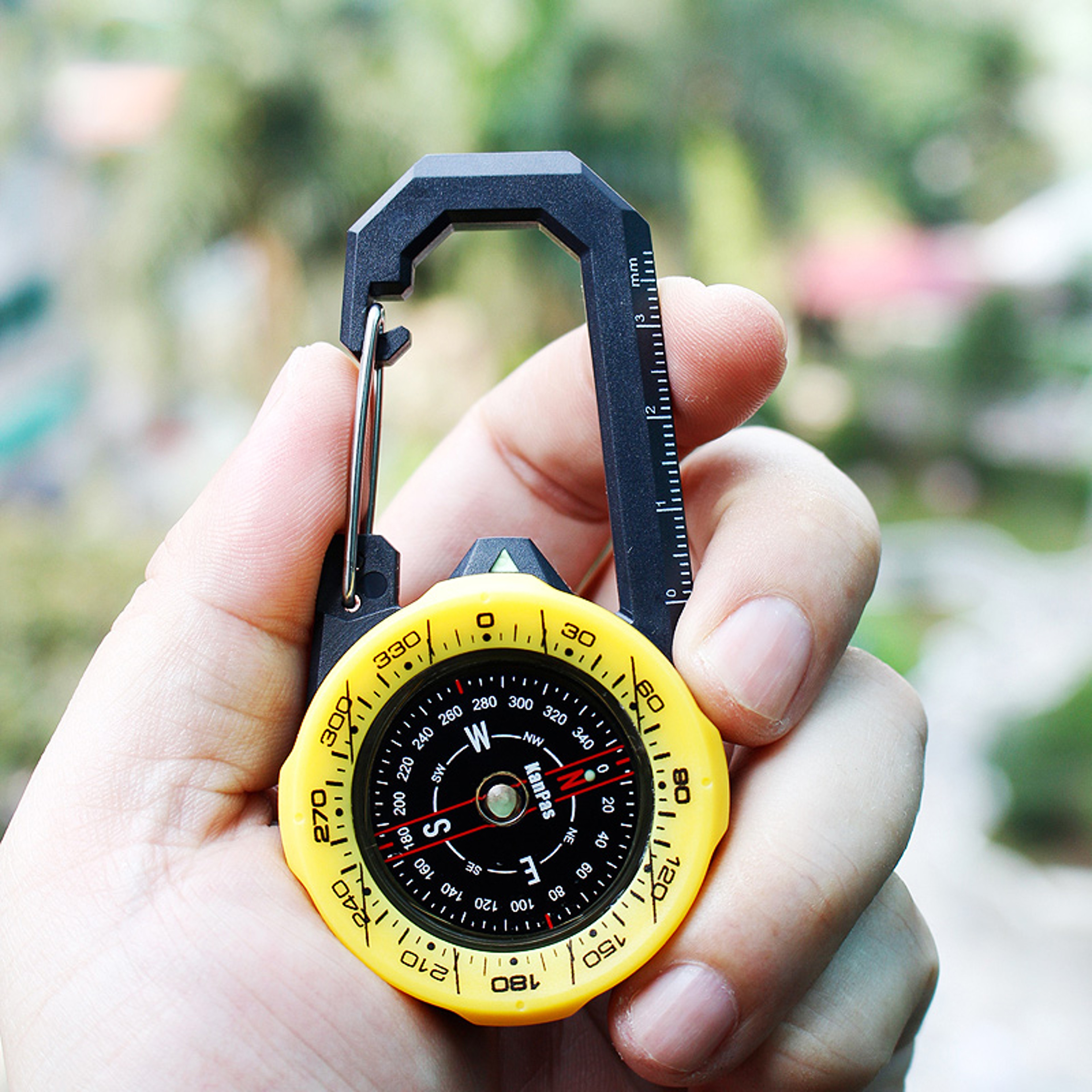 High-Precision Waterproof Luminous Compass Portable Directional Guide for Hiking and Camping Durable ABS Material – view 5