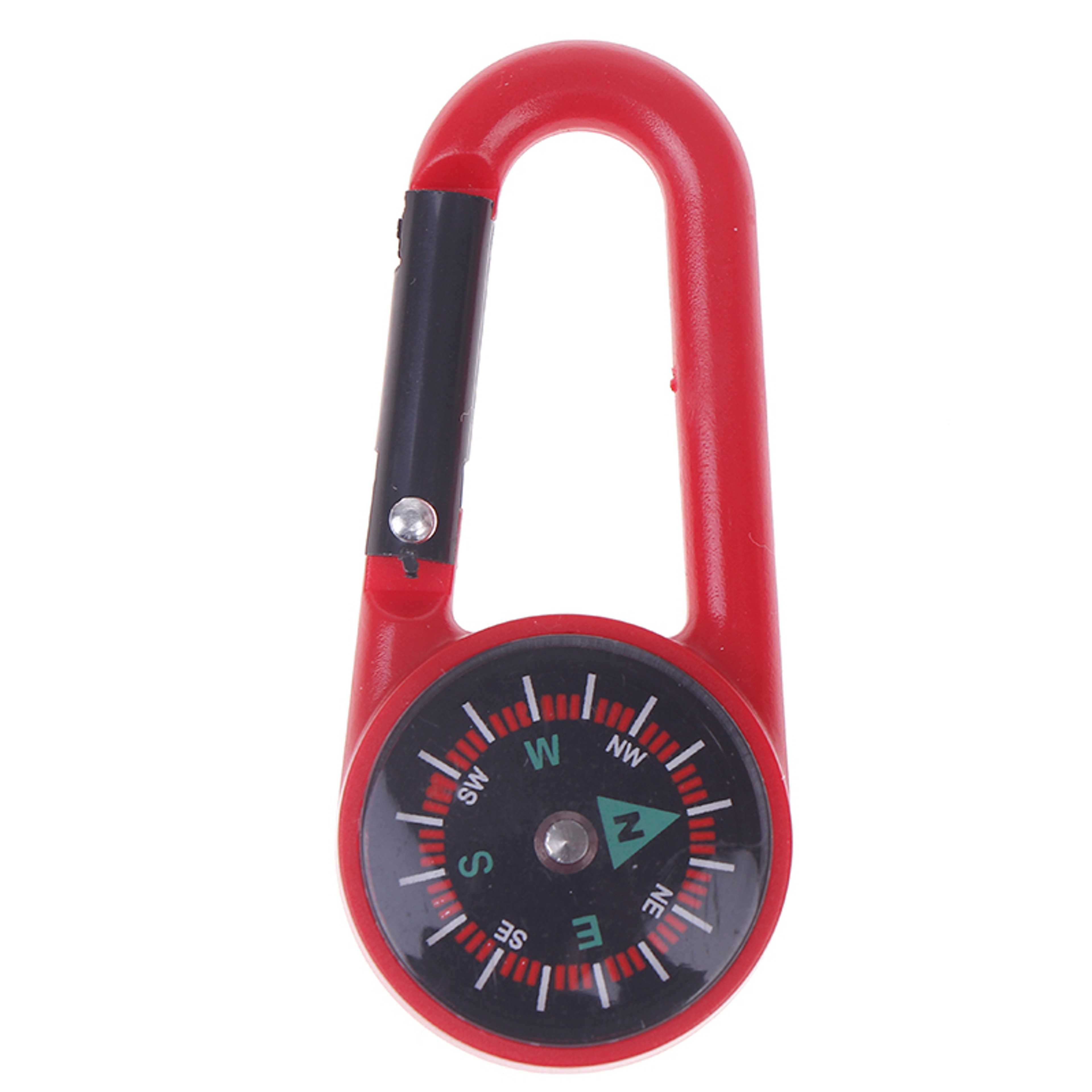 Outdoor Mini Compass Carabiner Keychain  Quick Release Buckle For Hiking Camping And Mountaineering 8