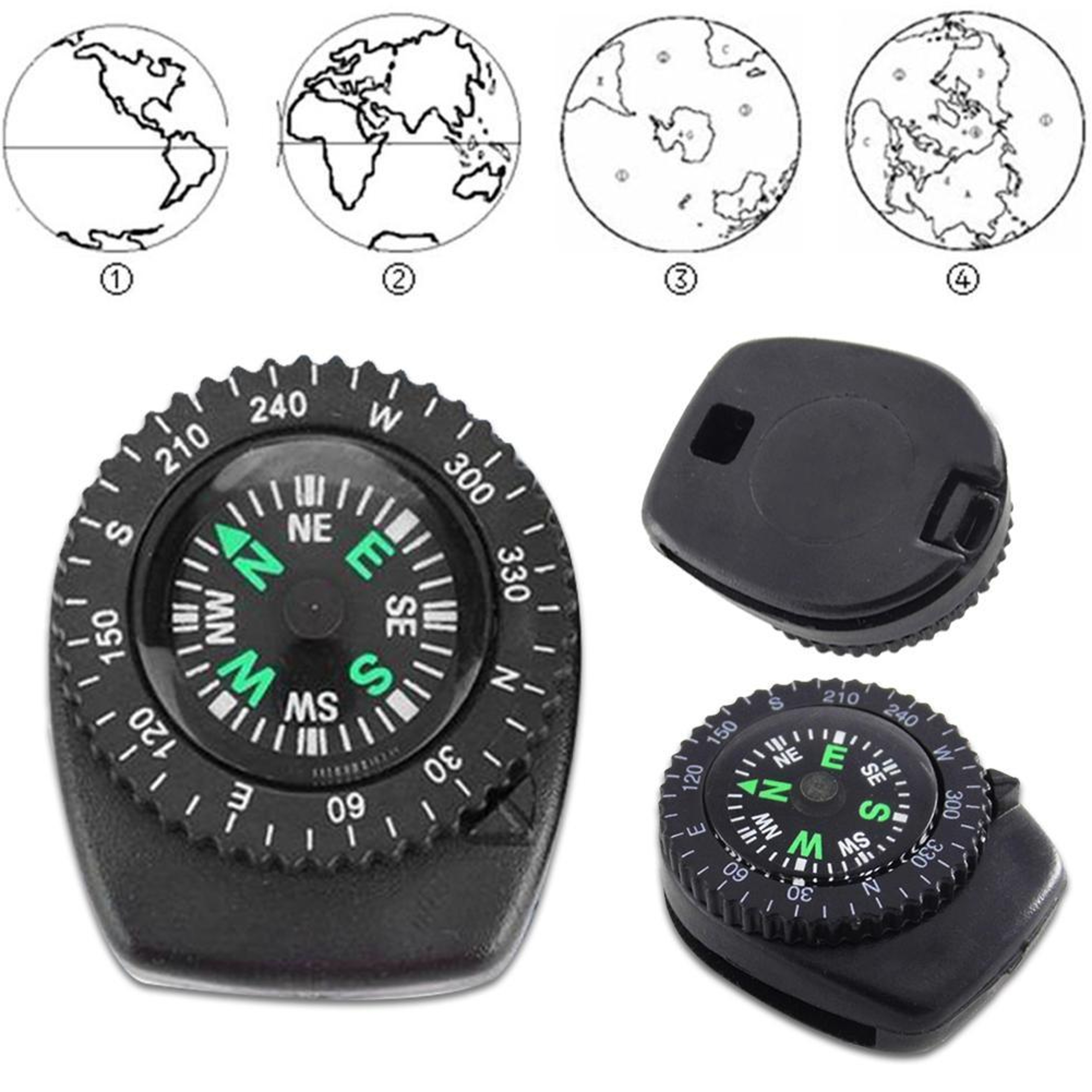 Portable Outdoor Compass For Hiking Camping  Orienteering 5