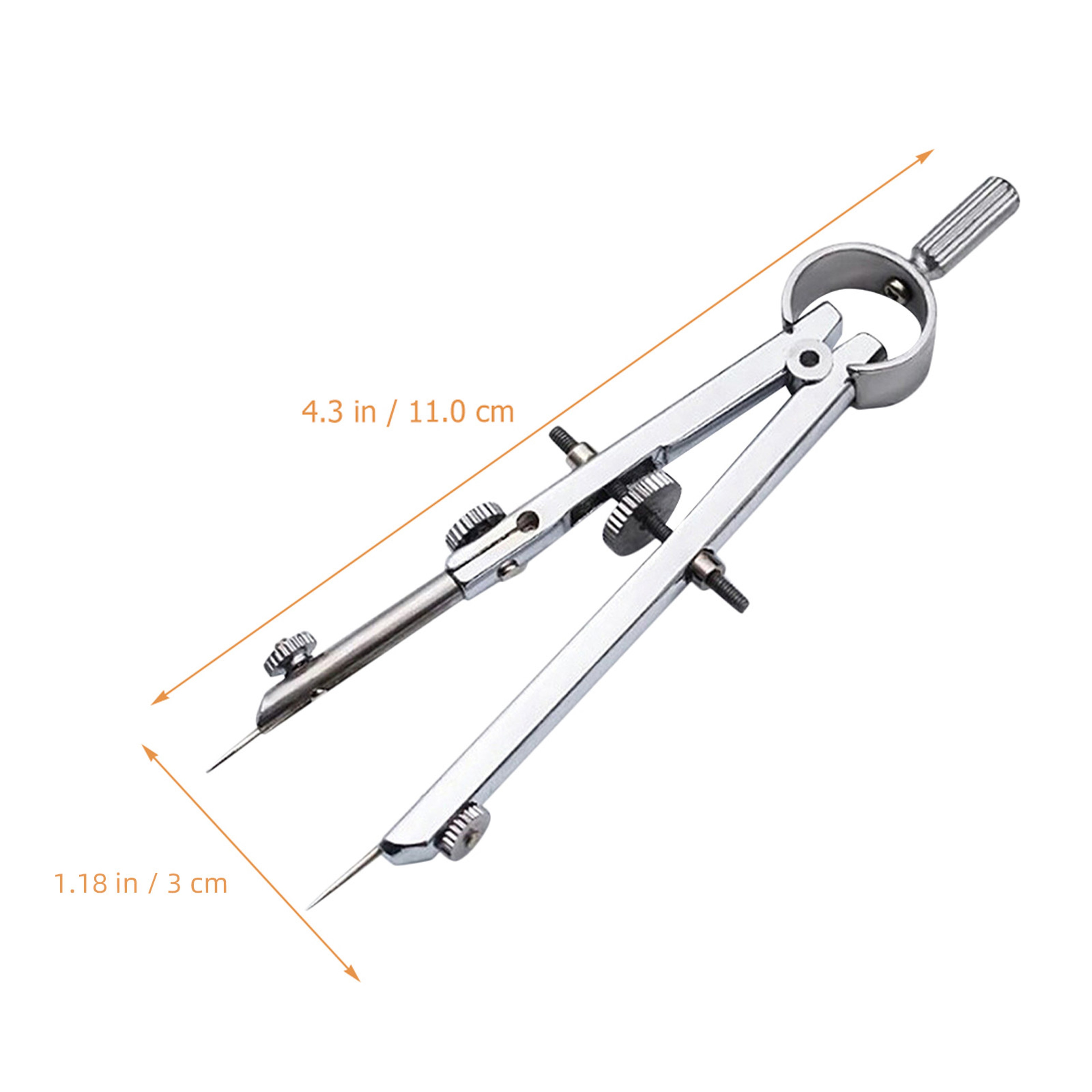 Metal Spring Compass  Portable and Compact Drawing Tool for School, Office, and Drafting – view 5