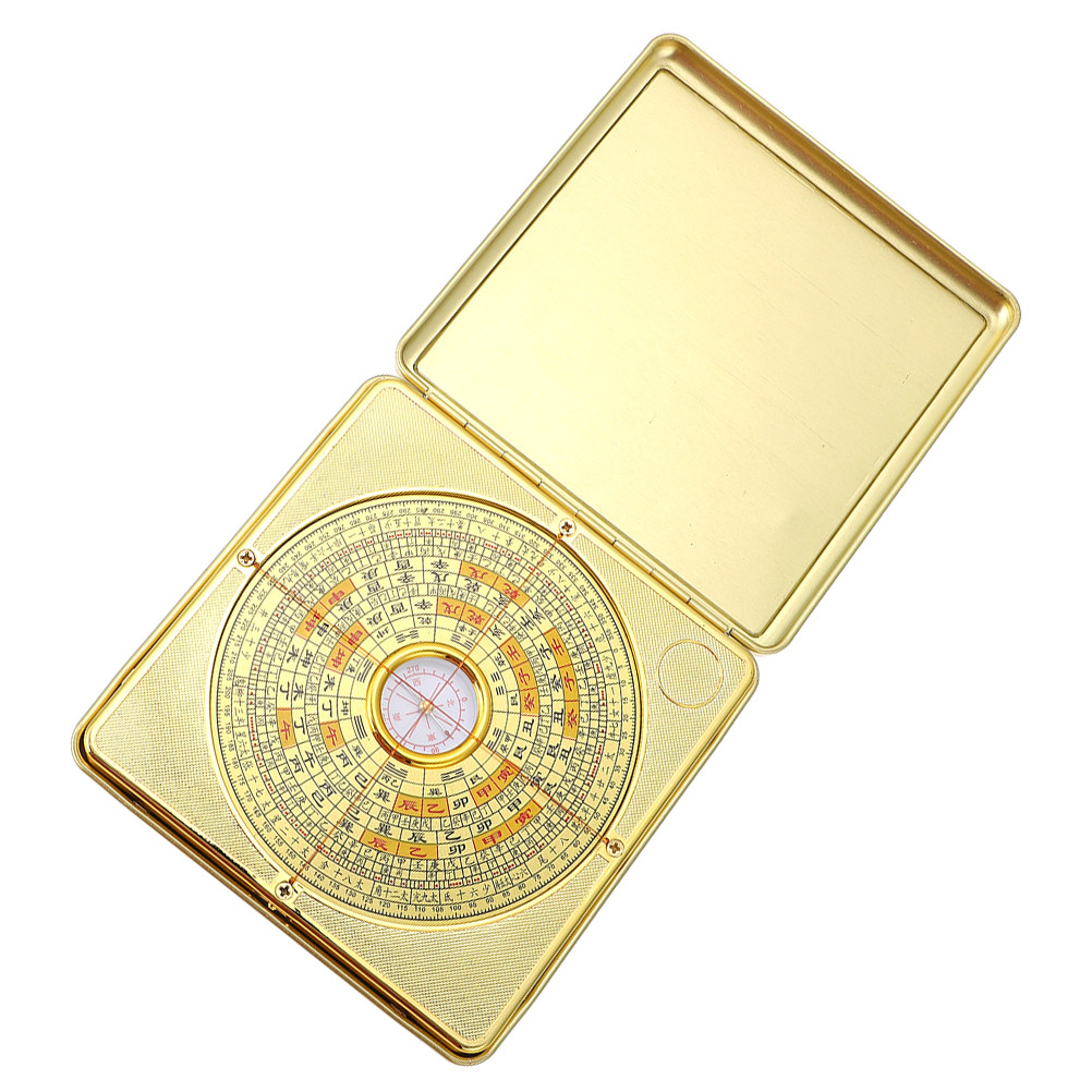 Brass Chinese Divination Compass Pan  Multifunctional I-Ching Compass for Camping, Hiking, and Home Office – view 2