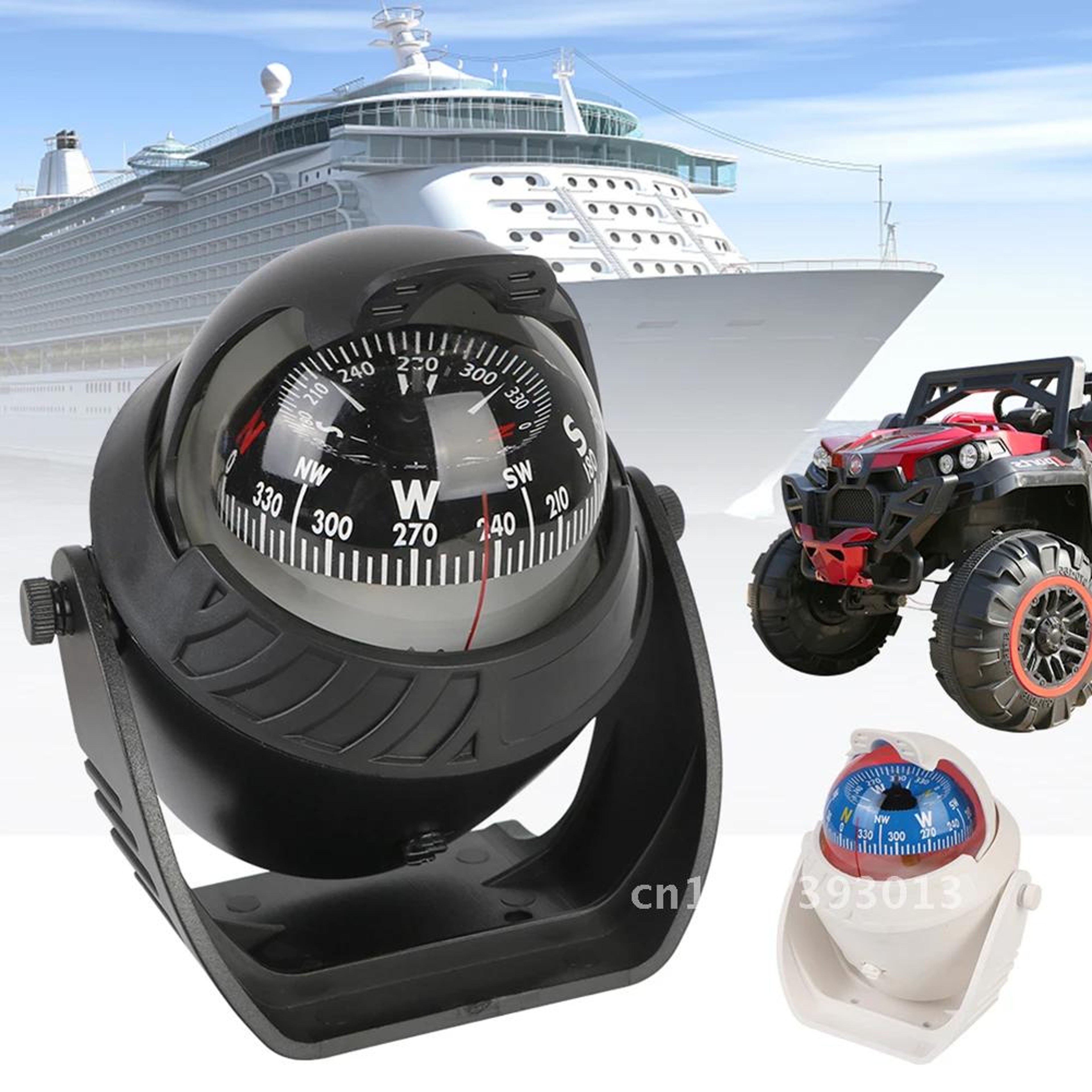Electronic Marine Navigation Compass with Ship Car Declination Adjustment – view 5
