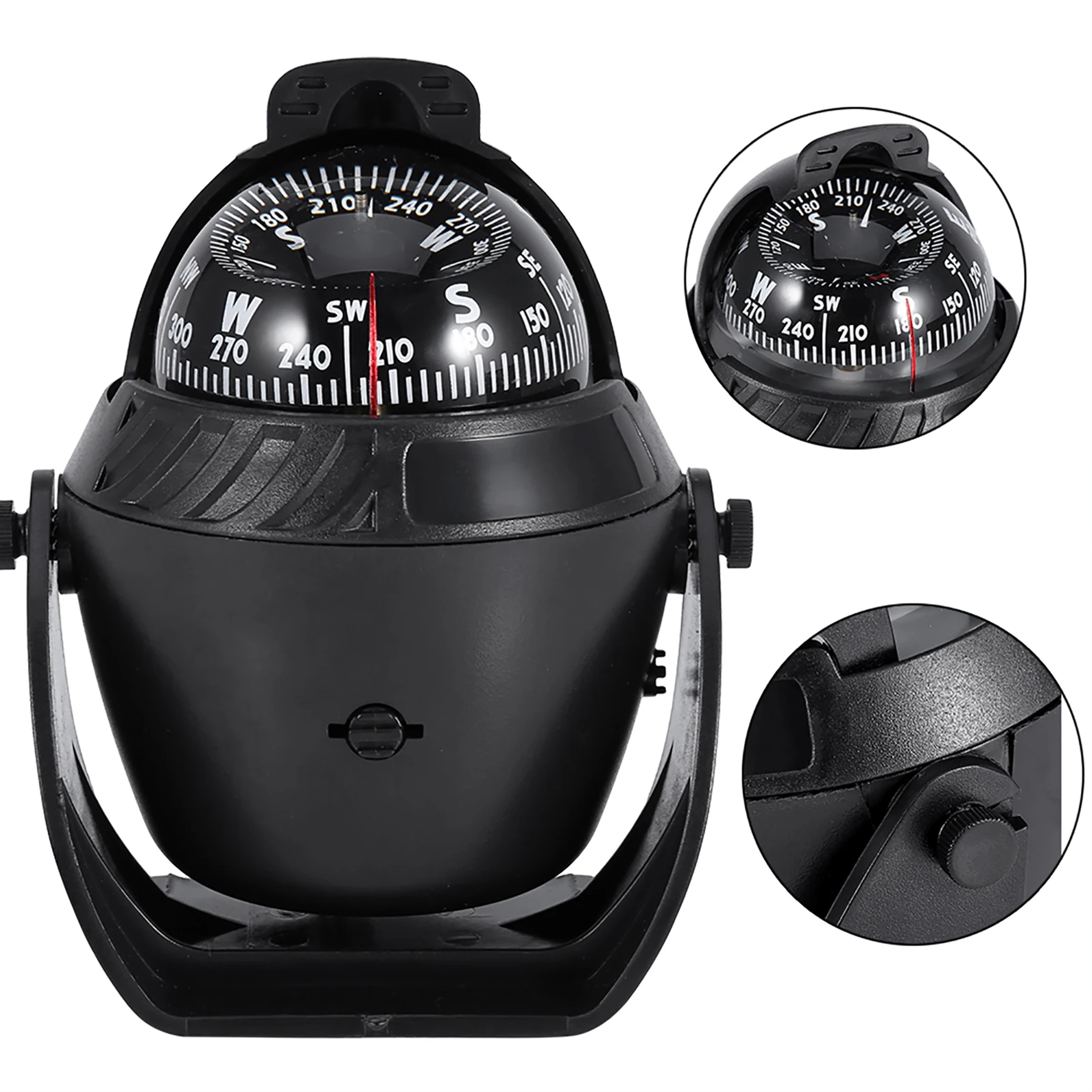 Pivoting Compass Navigation System  High Precision LED Light for Marine, Boat & Car – view 6