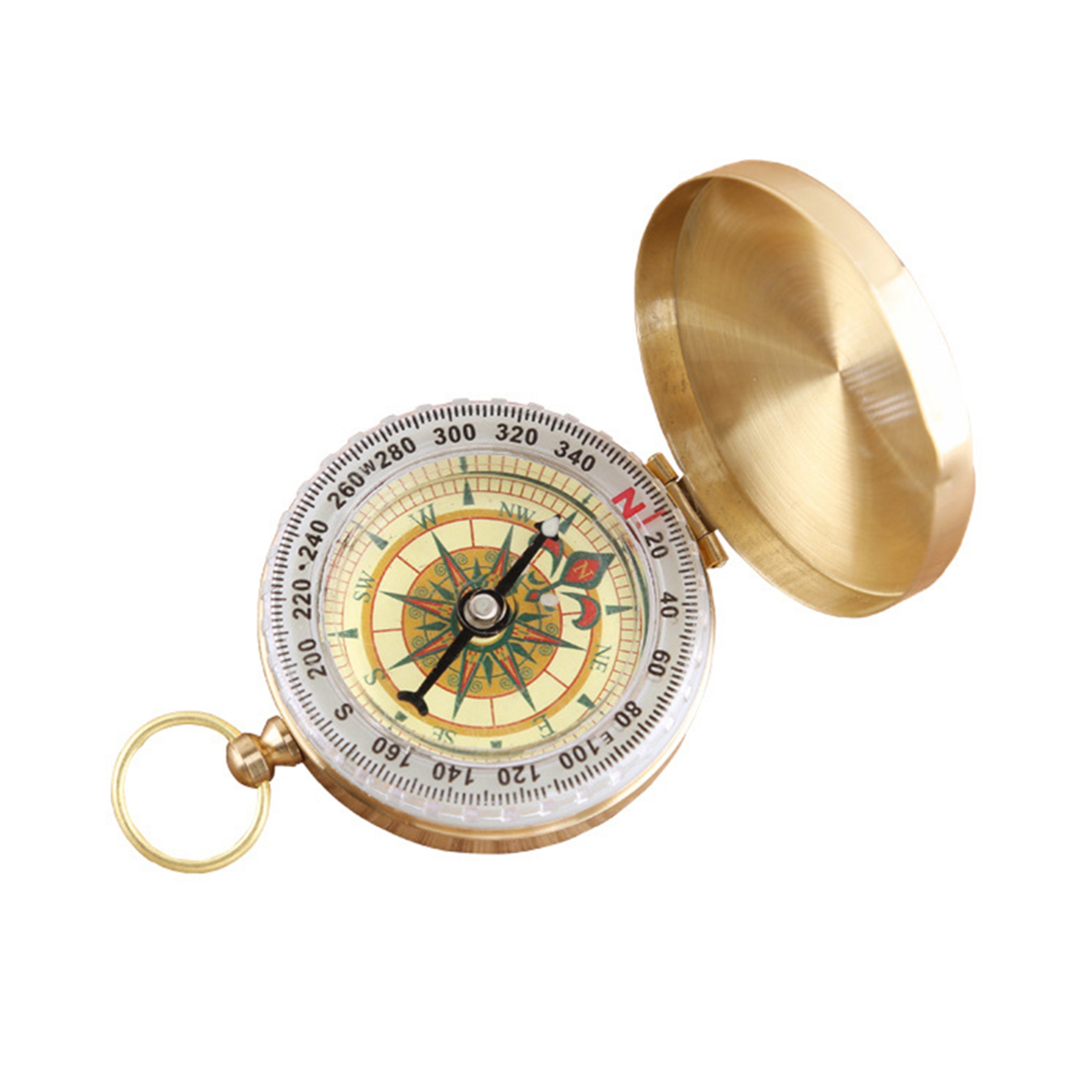 Pure Copper Camping Compass  Portable Hiking Navigation Tool for Outdoor Adventures – view 6