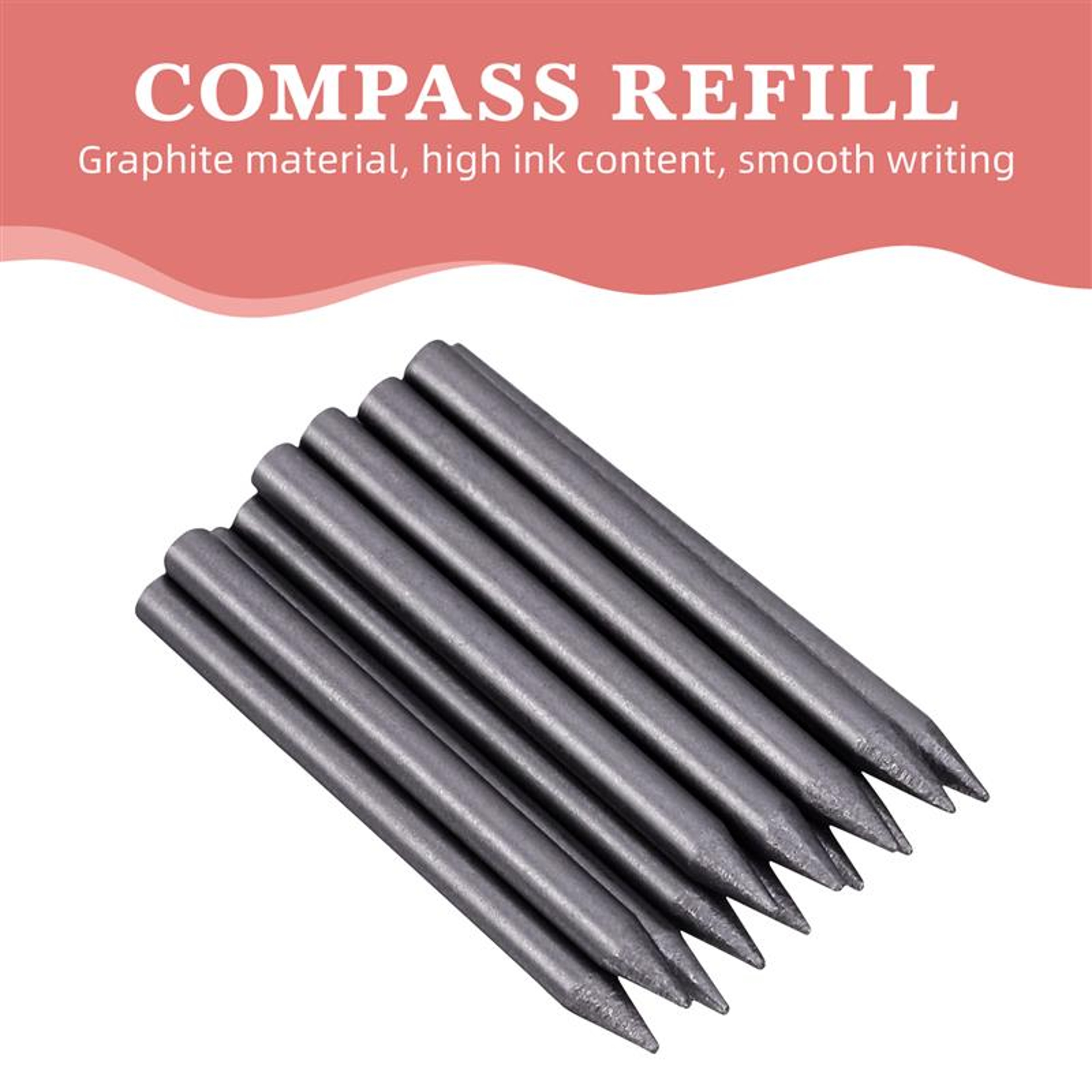 Compass Core Replacement Leads with Sharpener for Students Drafting Tool Stationery – view 3