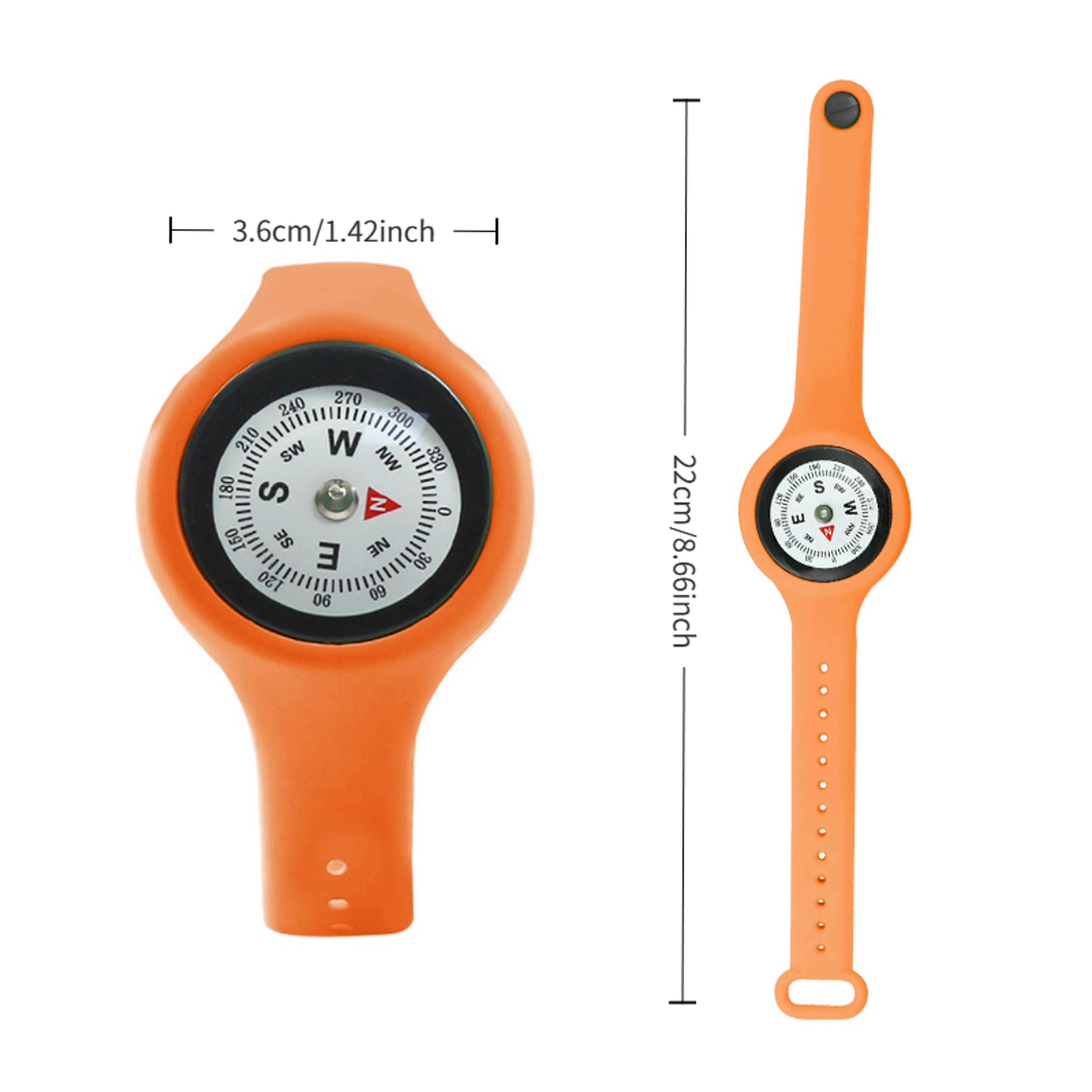 Wearable Wrist Compass For Hiking  Travel  Precision Fluid Damping Navigation Tool For Kids  Adults 3