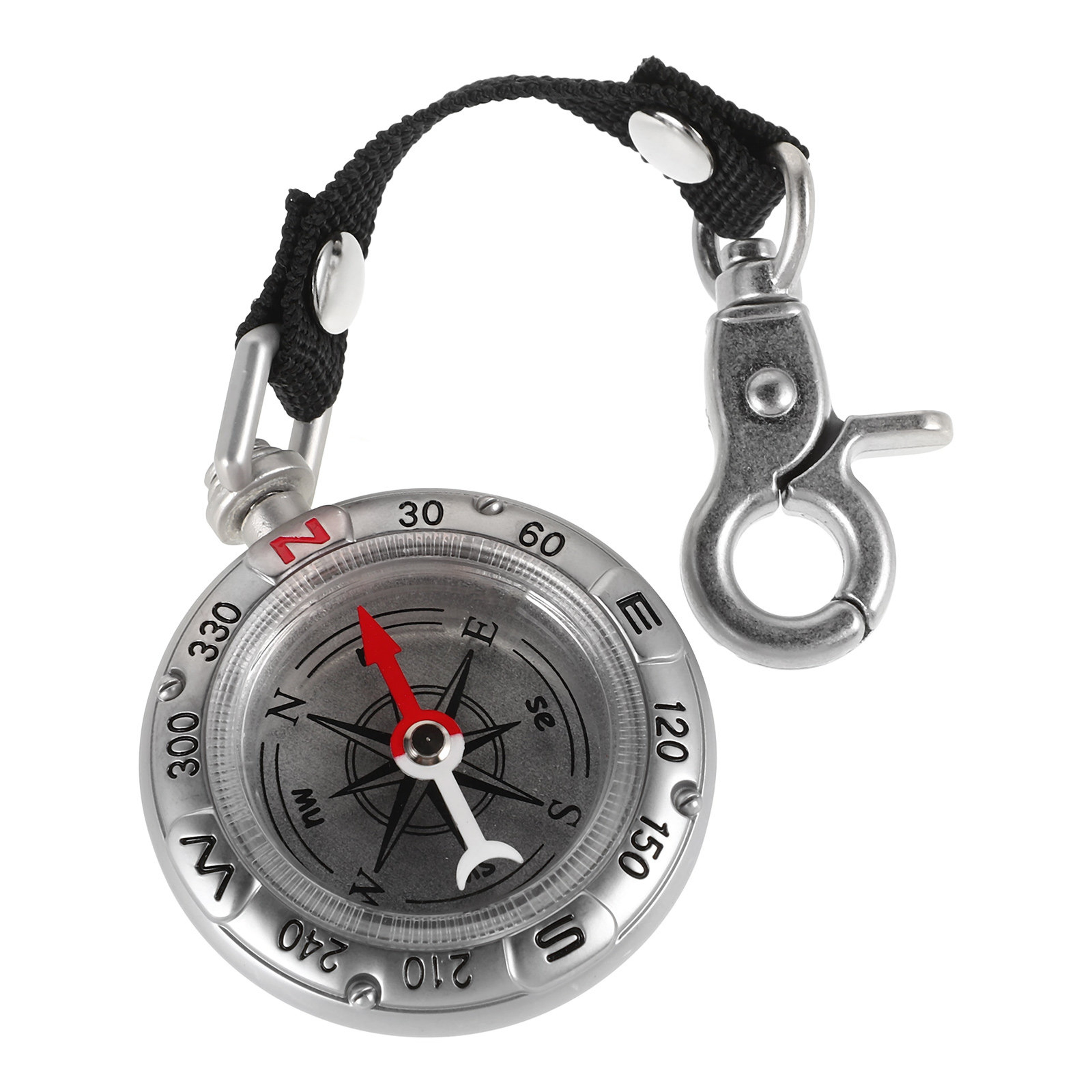 Durable Mini Compass Keychain for Hiking Camping Navigation Tool – view 1