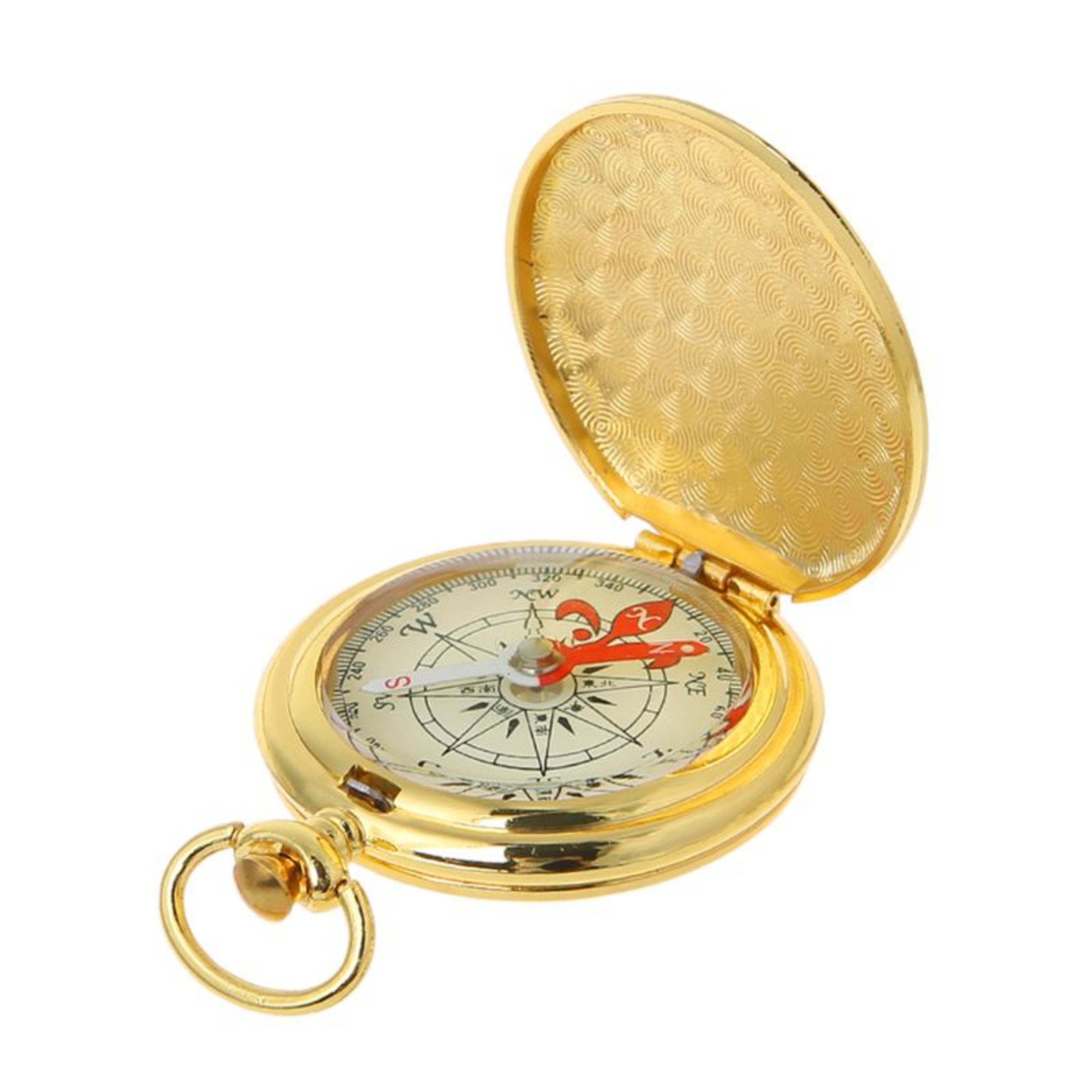 Portable Hiking Navigation Compass Keychain  Luminous Flip Compass For Car  Outdoor Adventures 4