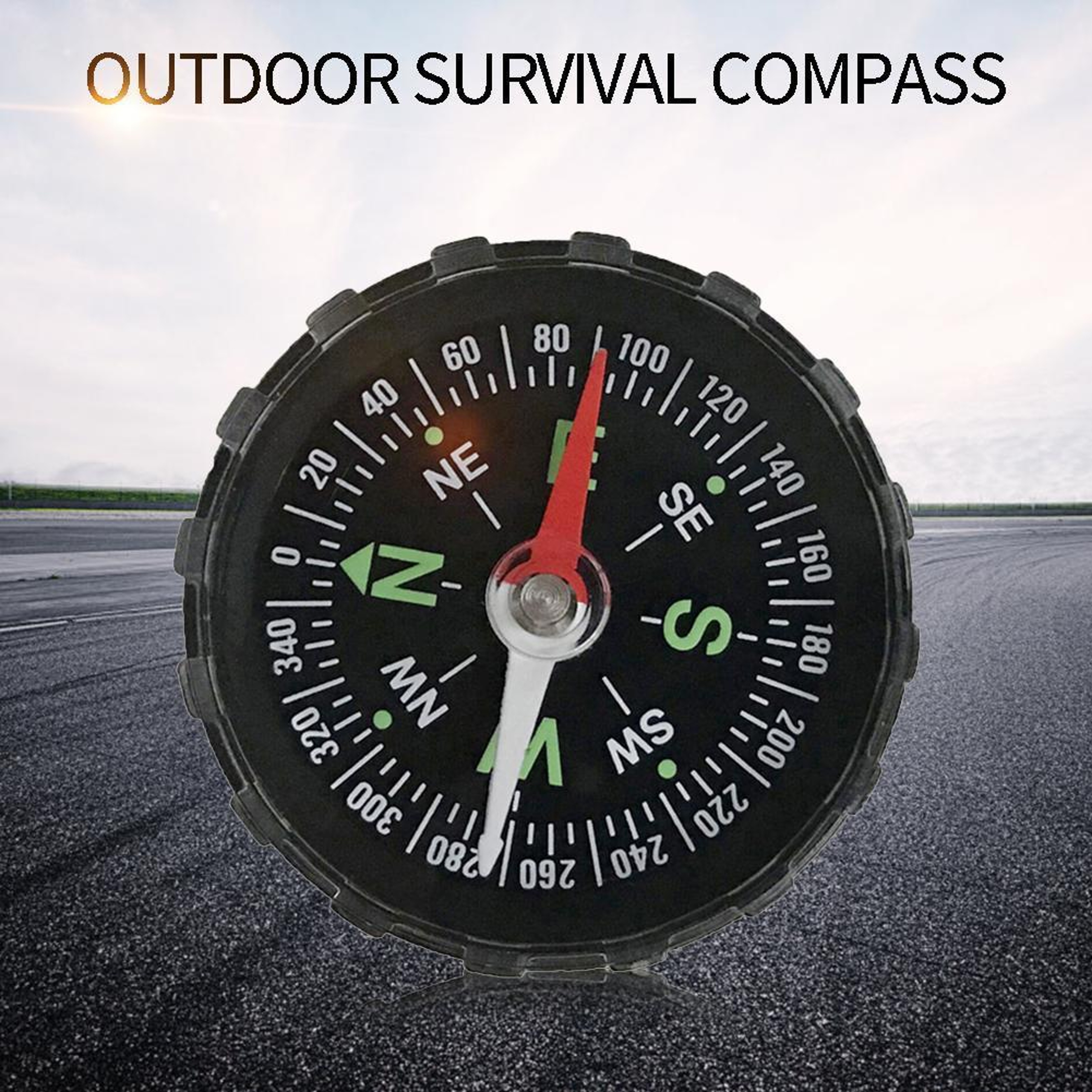Handheld Mini Compass for Outdoor Adventures  Compact Hiking & Camping Survival Navigation Tool – view 1
