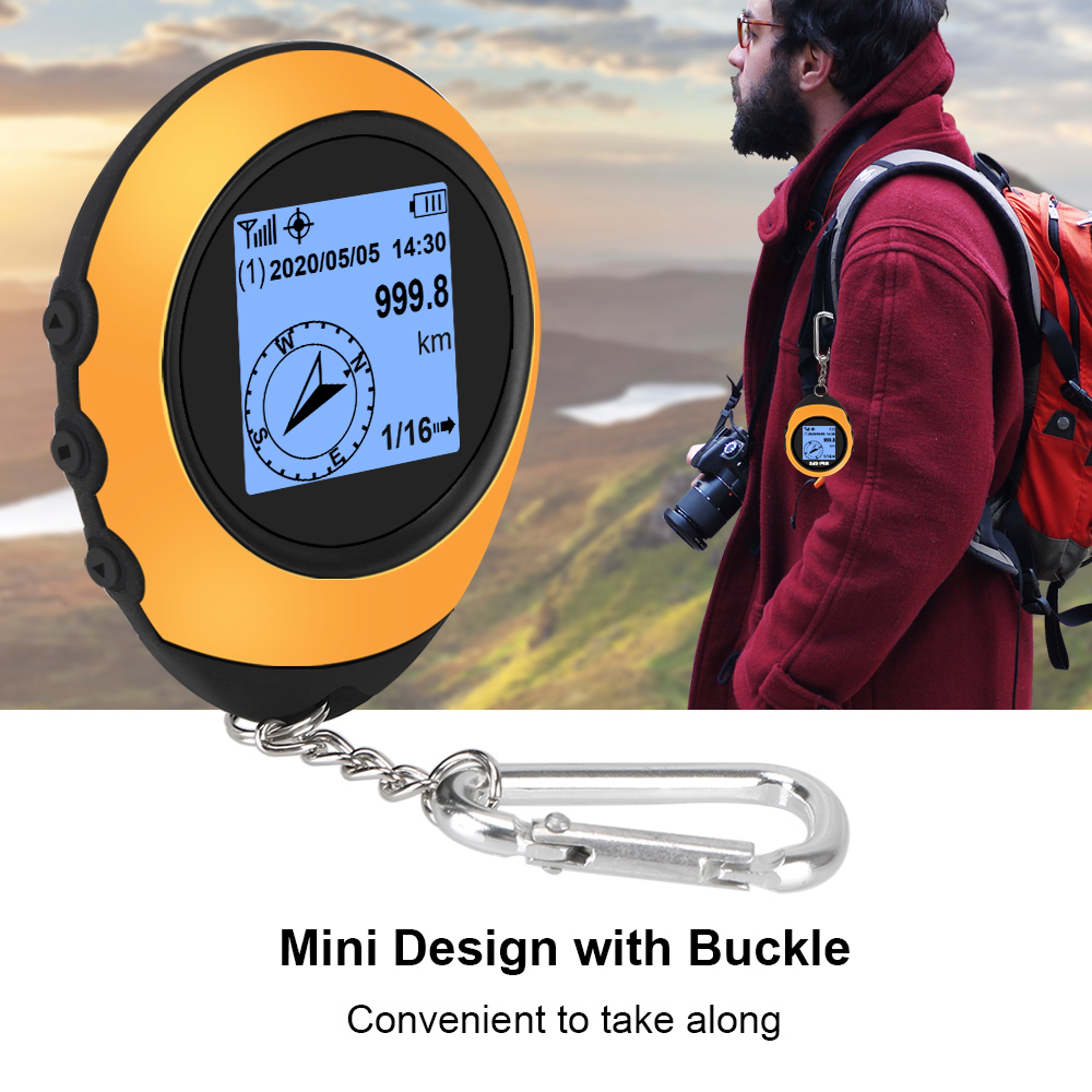 High-Precision Handheld GPS Compass Navigator for Hiking & Outdoor Travel – view 5