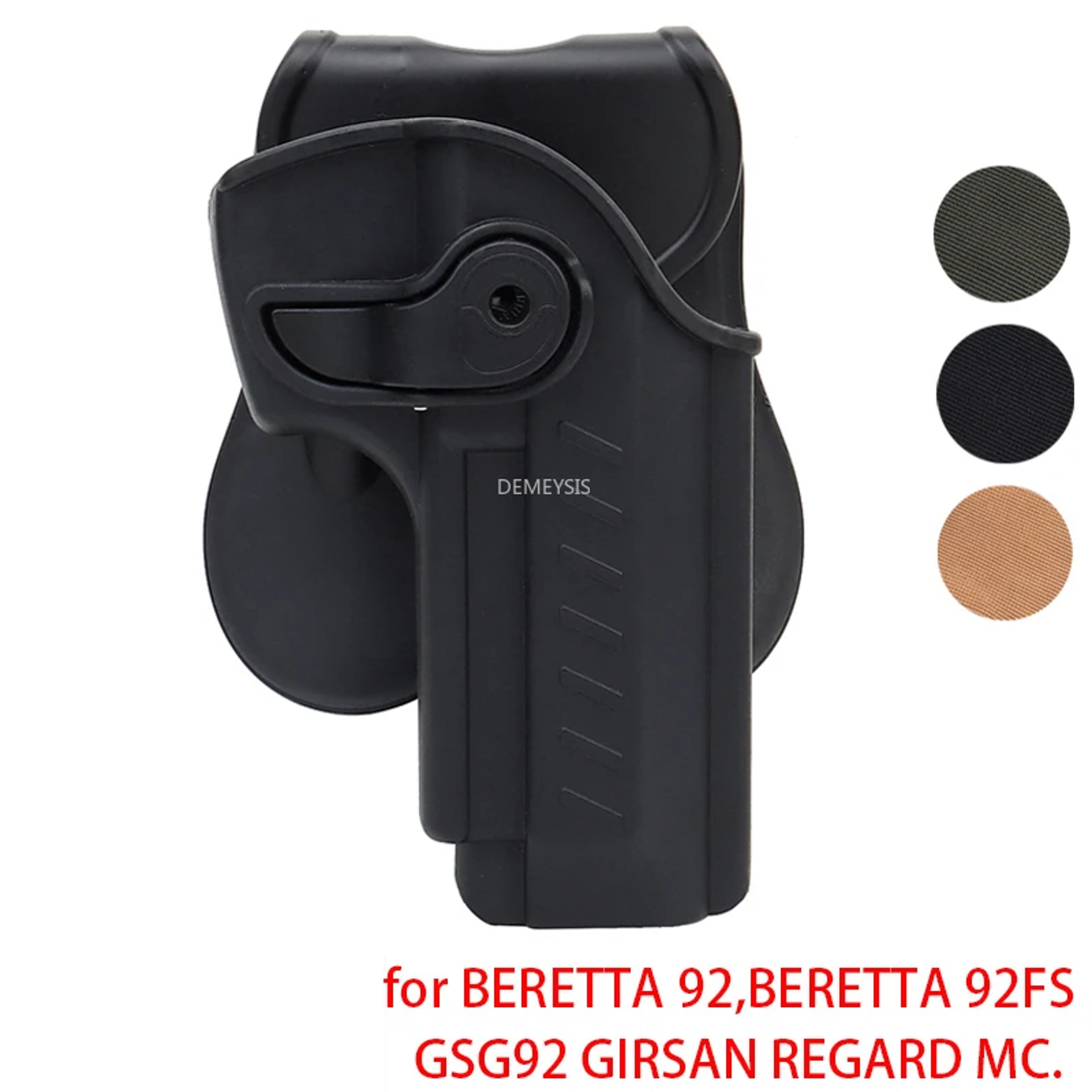 Tactical Right Hand Gun Belt Holster  Secure Carry  Quick Draw 0