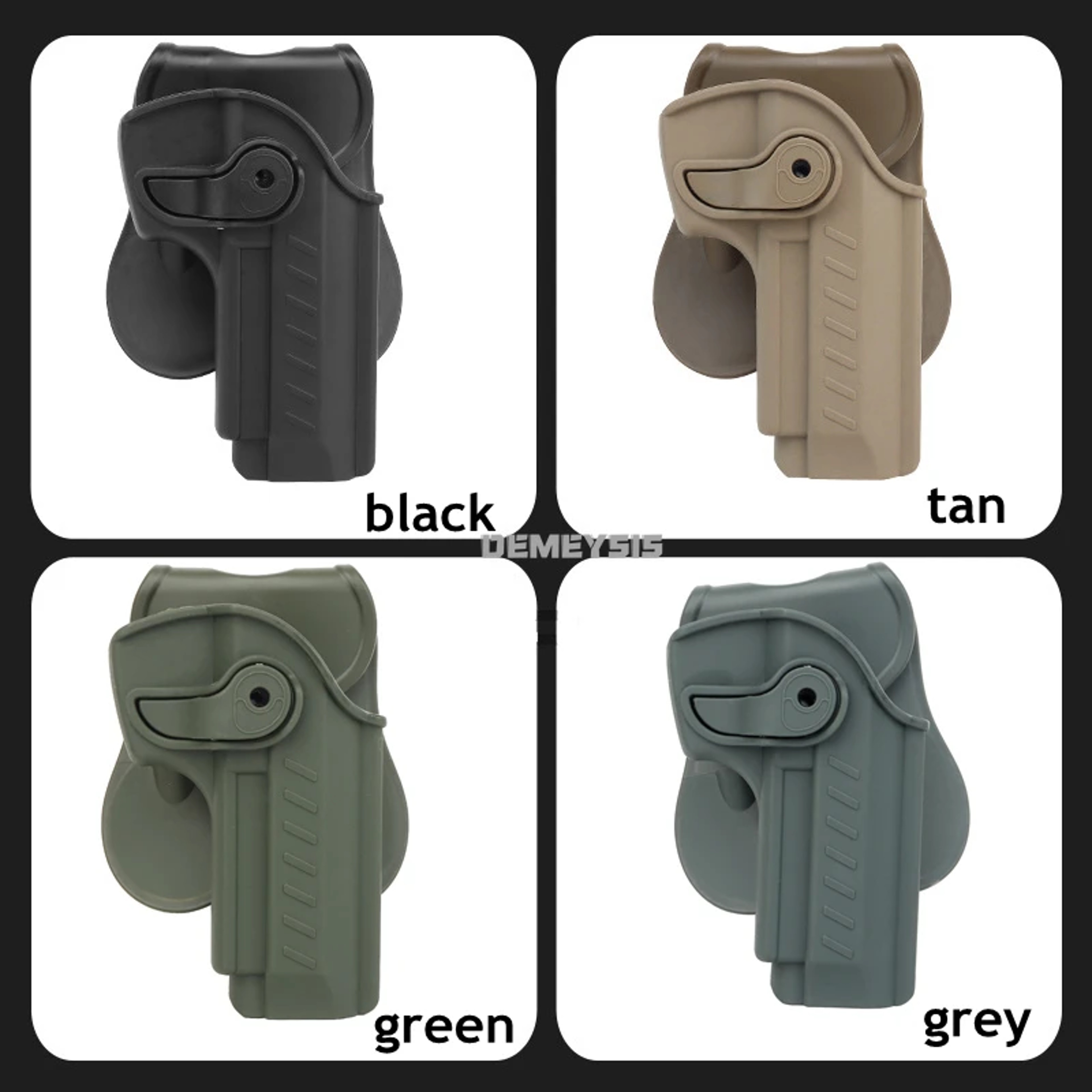 Tactical Right Hand Gun Belt Holster  Secure Carry  Quick Draw 2
