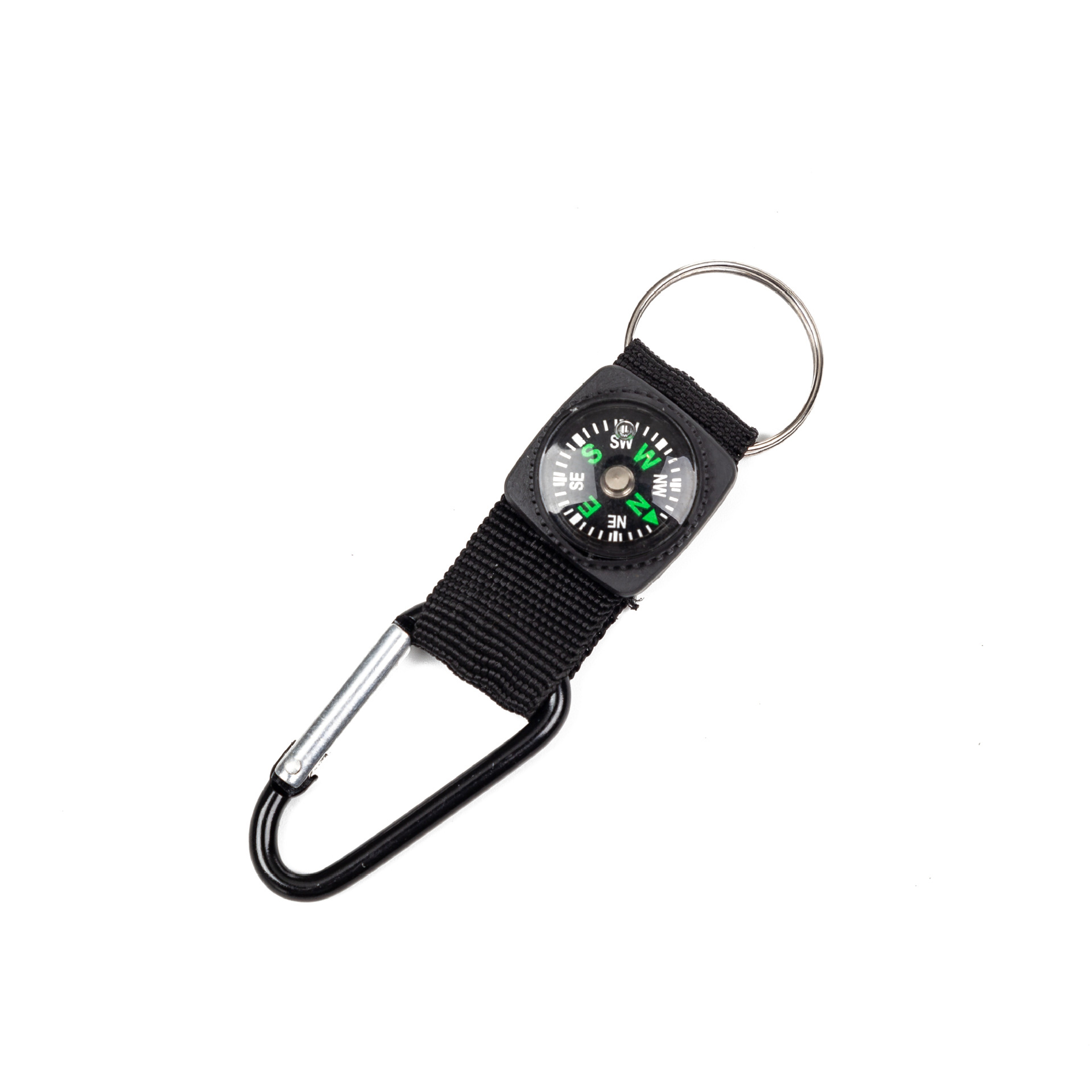 Durable D-ring Carabiner with Built-in Compass  Ultimate Survival Tool for Adventures – view 1