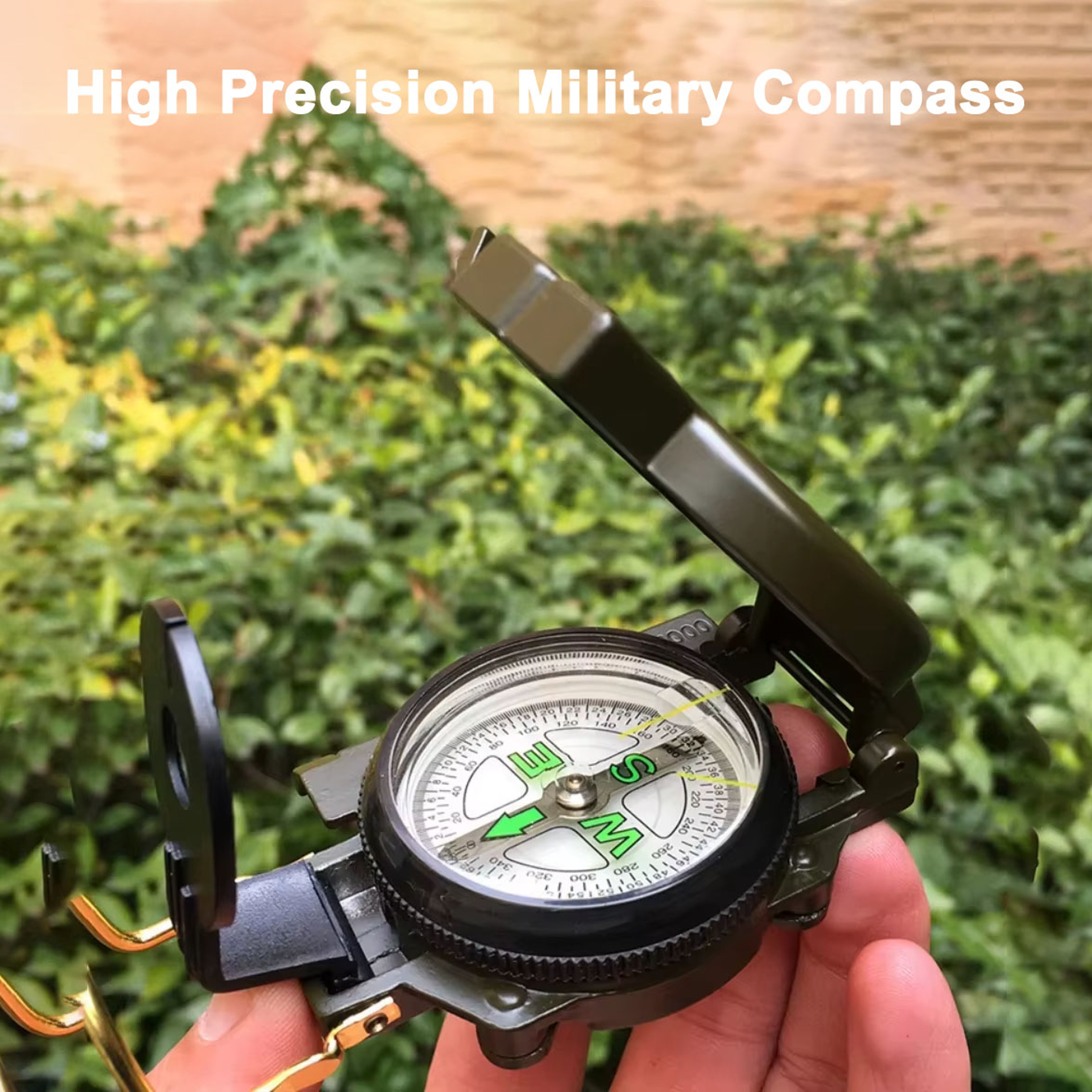 Professional Metal Sighting Compass: Precision Navigation Gear – view 1