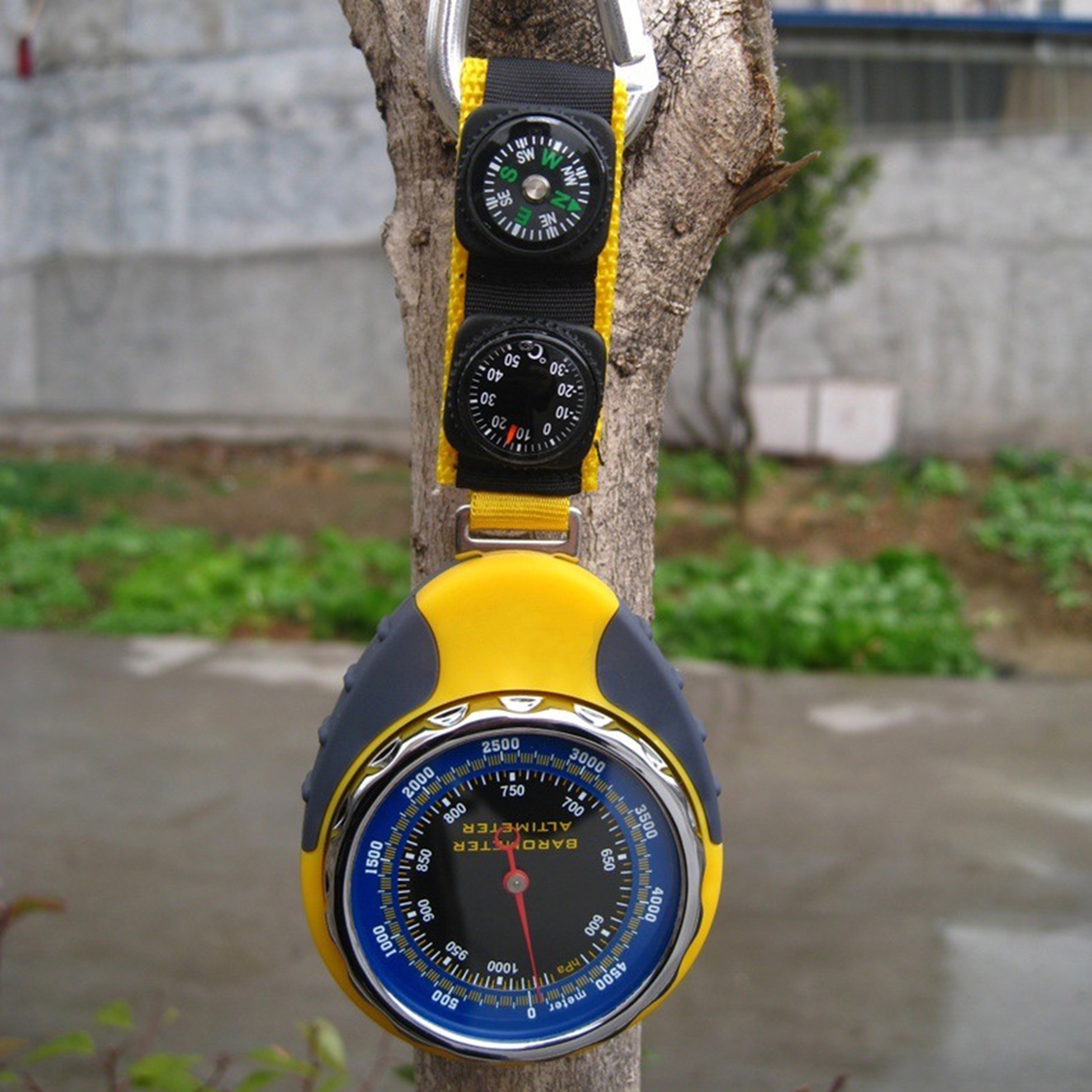 Handheld Altimeter & Barometer  Waterproof Hiking Compass & Survival Tool – view 2