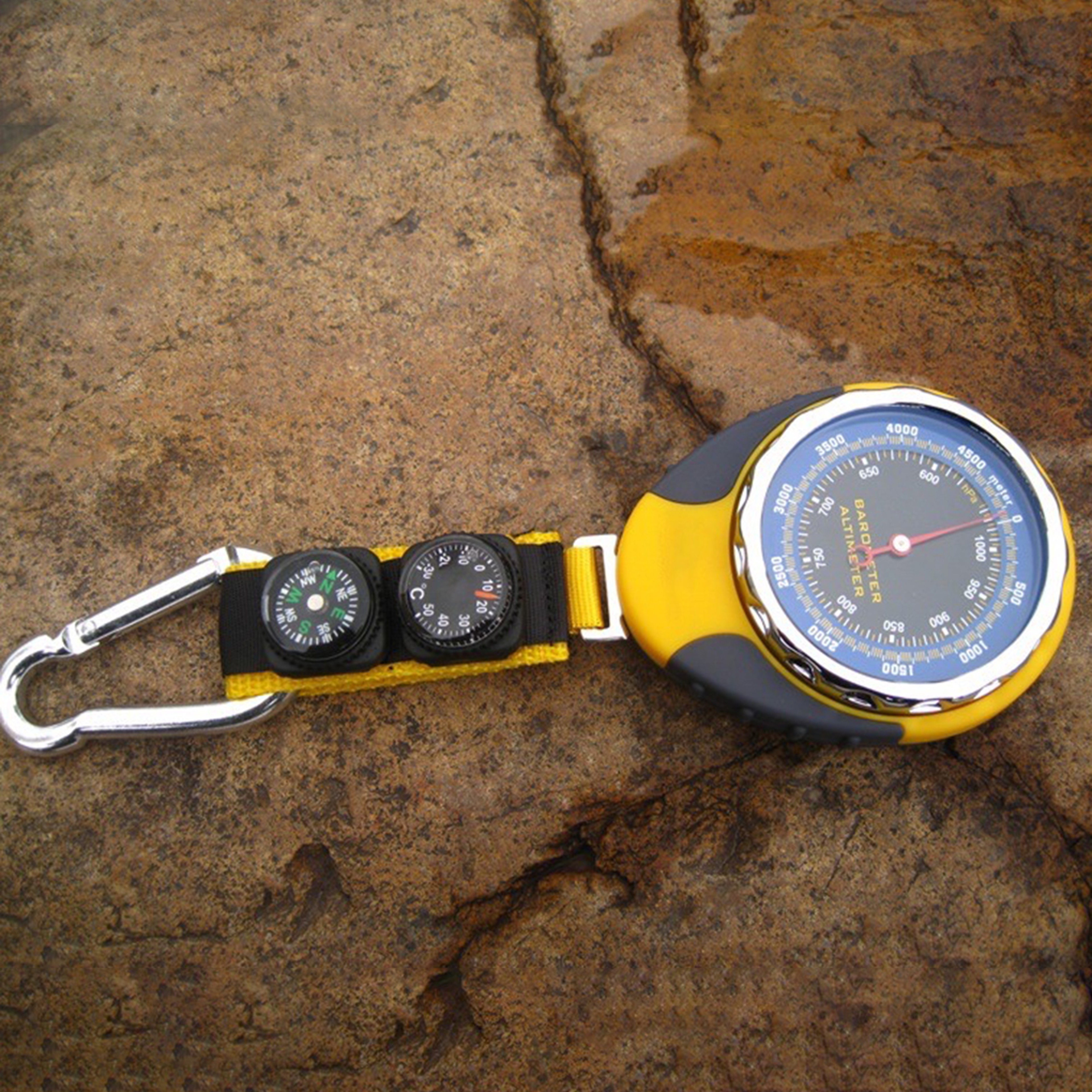 Handheld Altimeter & Barometer  Waterproof Hiking Compass & Survival Tool – view 3