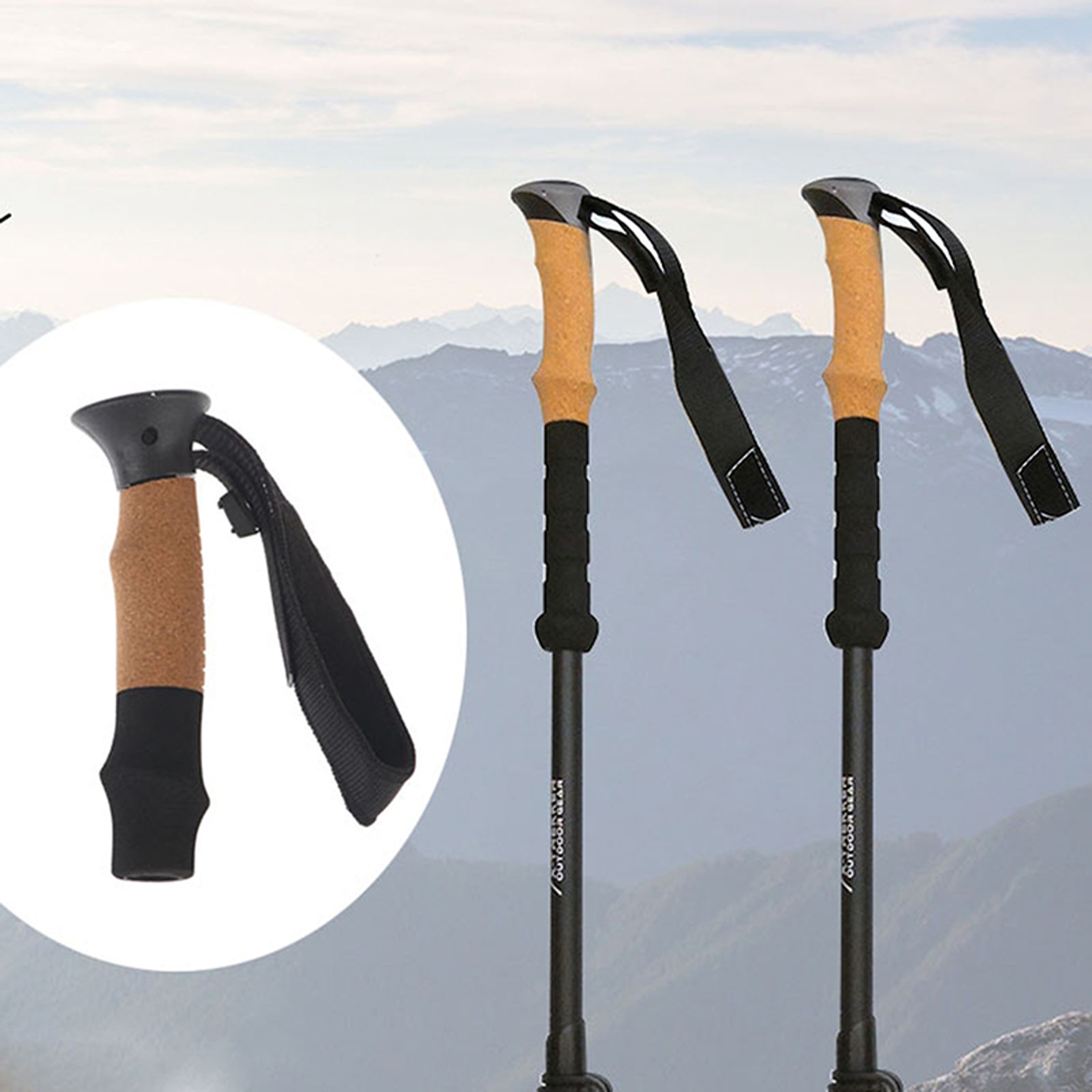 Ergonomic T-Handle Replacement Grip for Trekking Poles & Walking Sticks – view 1