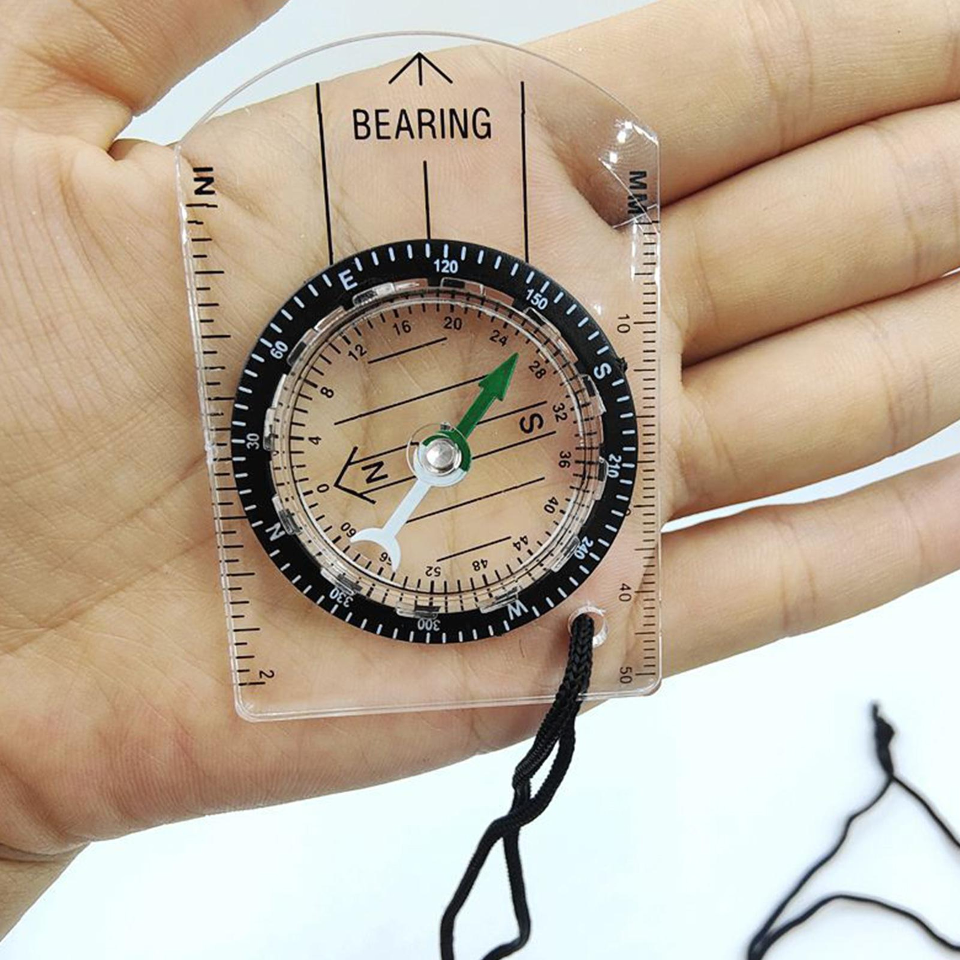 Portable Acrylic Pocket Compass for Outdoor Navigation  Lightweight Survival Gear for Camping, Hiking, and Map Reading – view 3