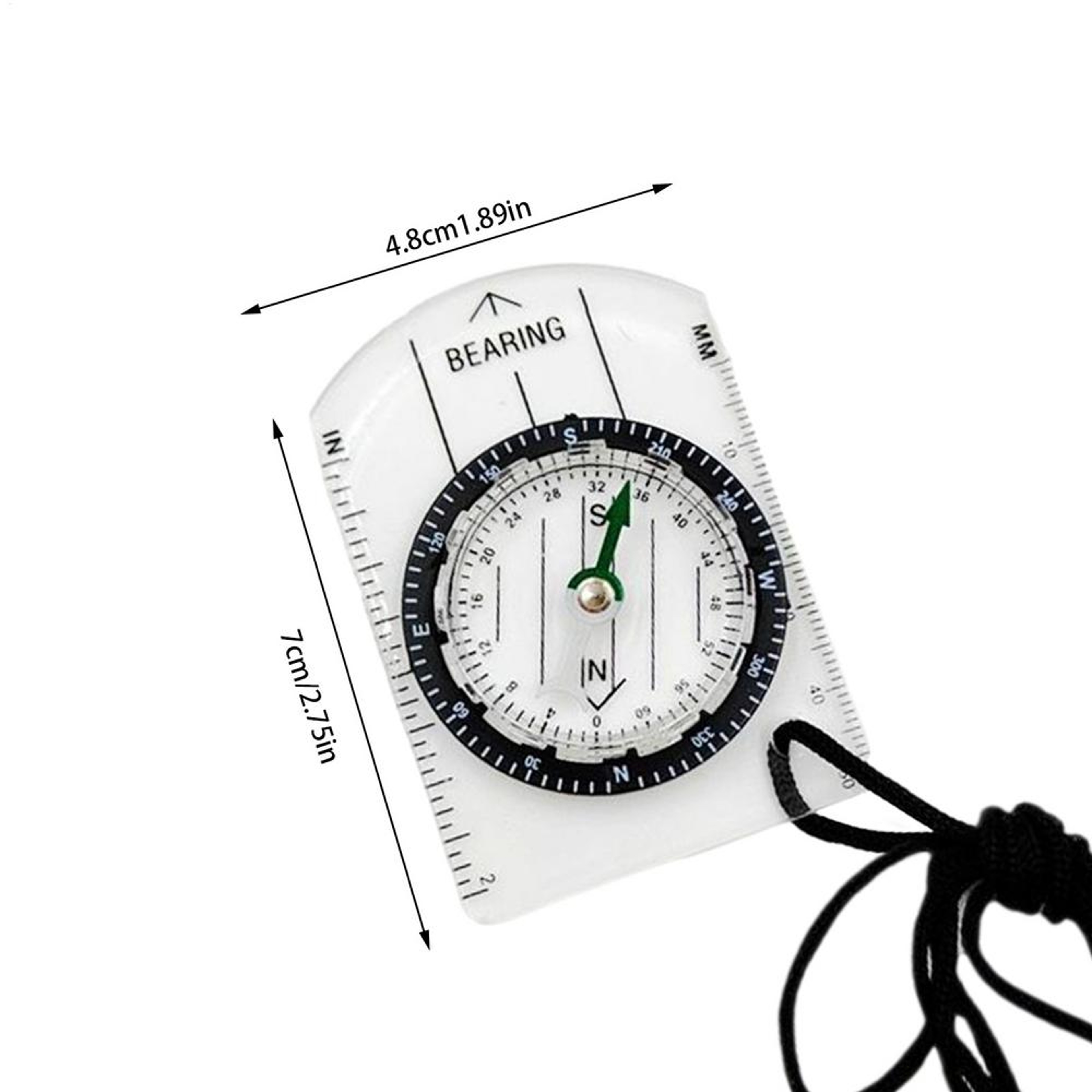Mini Pocket Compass - Accurate & Durable Hiking Navigation Tool for Outdoor Adventure and Backpacking Travel – view 7